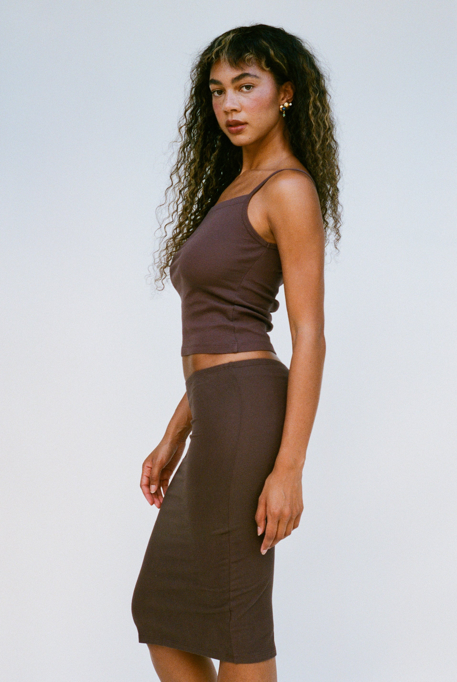 LaPointe Tank - Chocolate