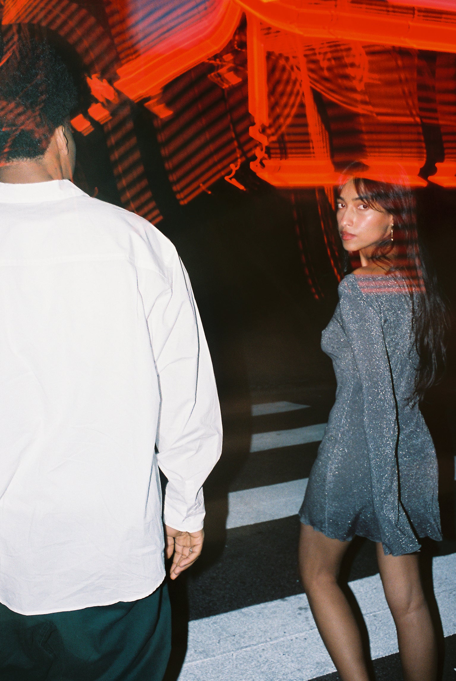 Shimmer Knit Elektra Dress - Espresso