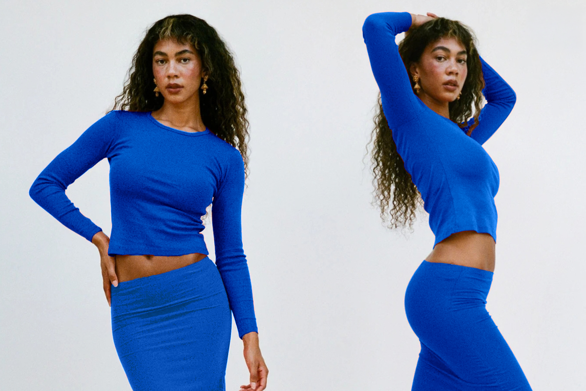 Long Sleeve Bellevue Tee - Lapis