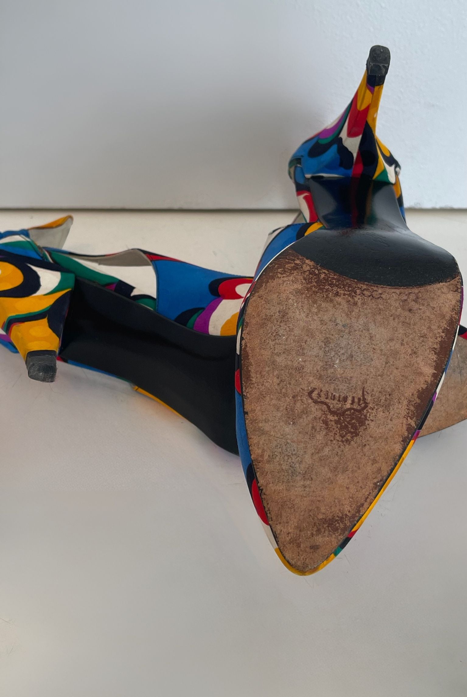 80s Stuart Weitzman Mulitcolored Pumps