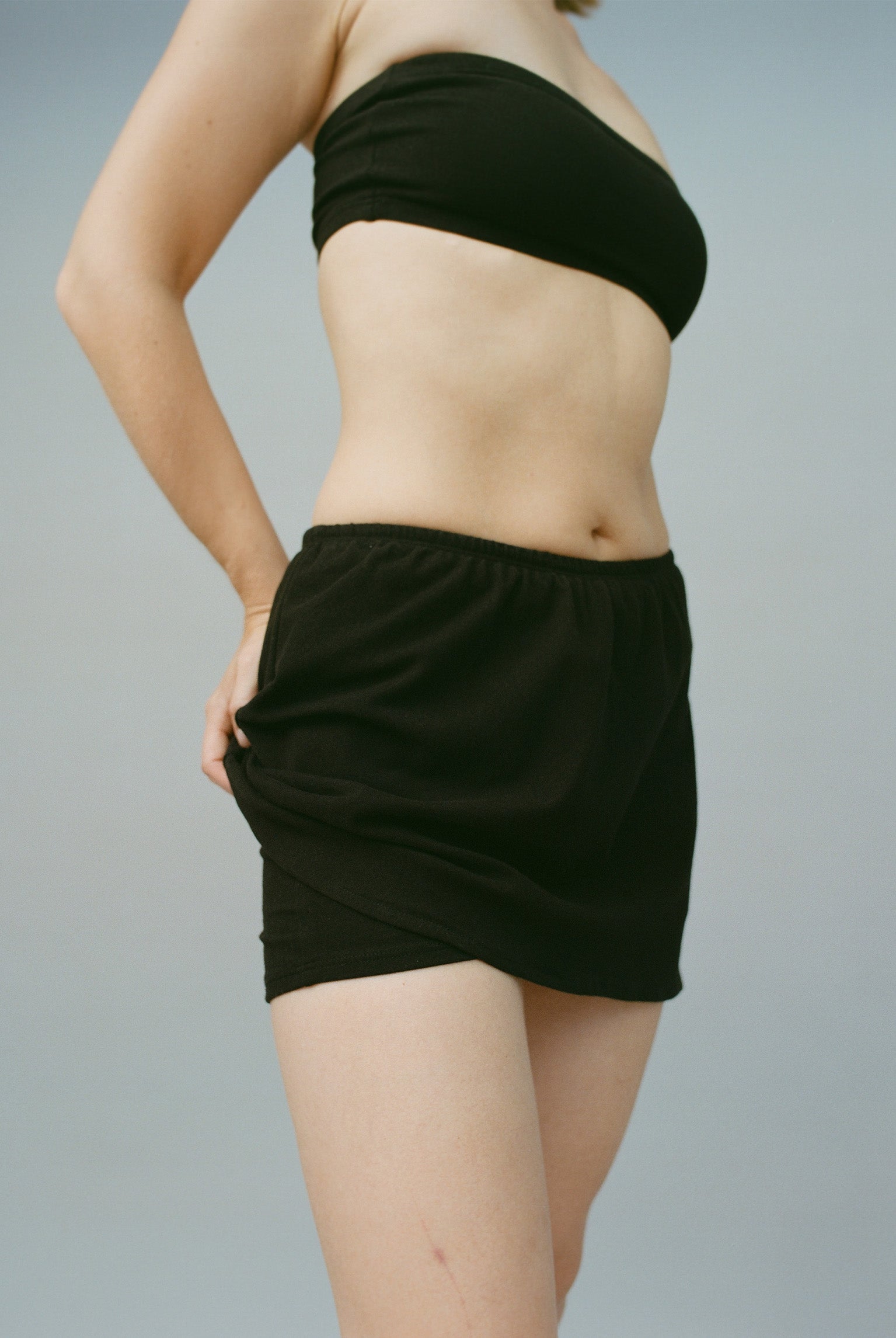 Barcelona Cotton Skort - Black