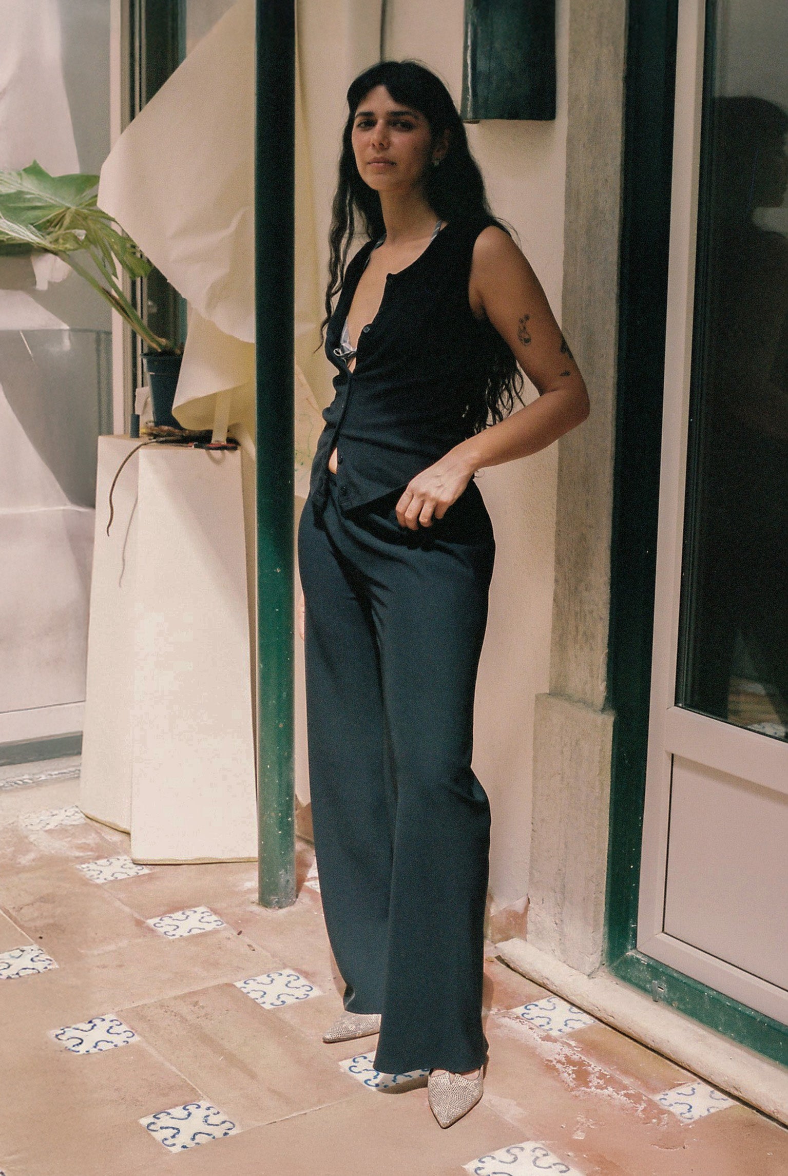 Barcelona Woven Pant - Black