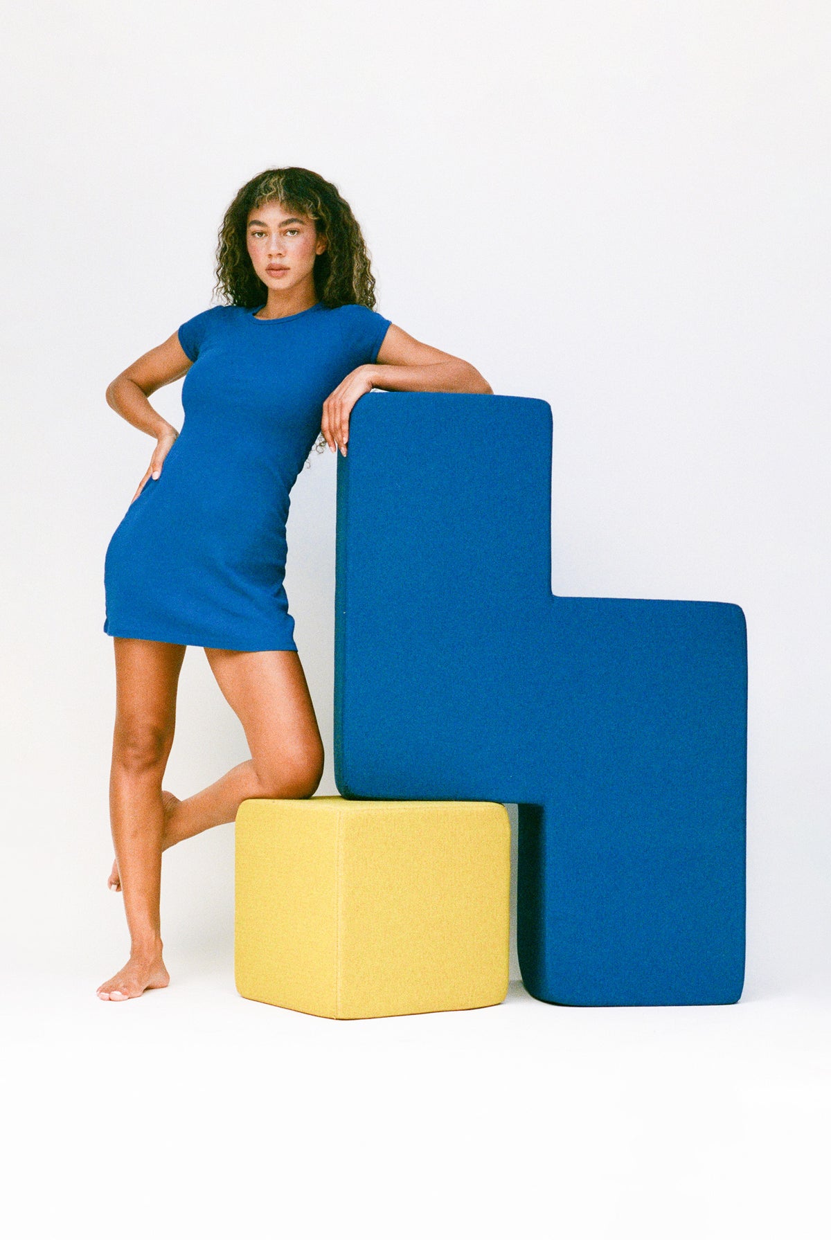 Bellevue Mini Dress - Lapis