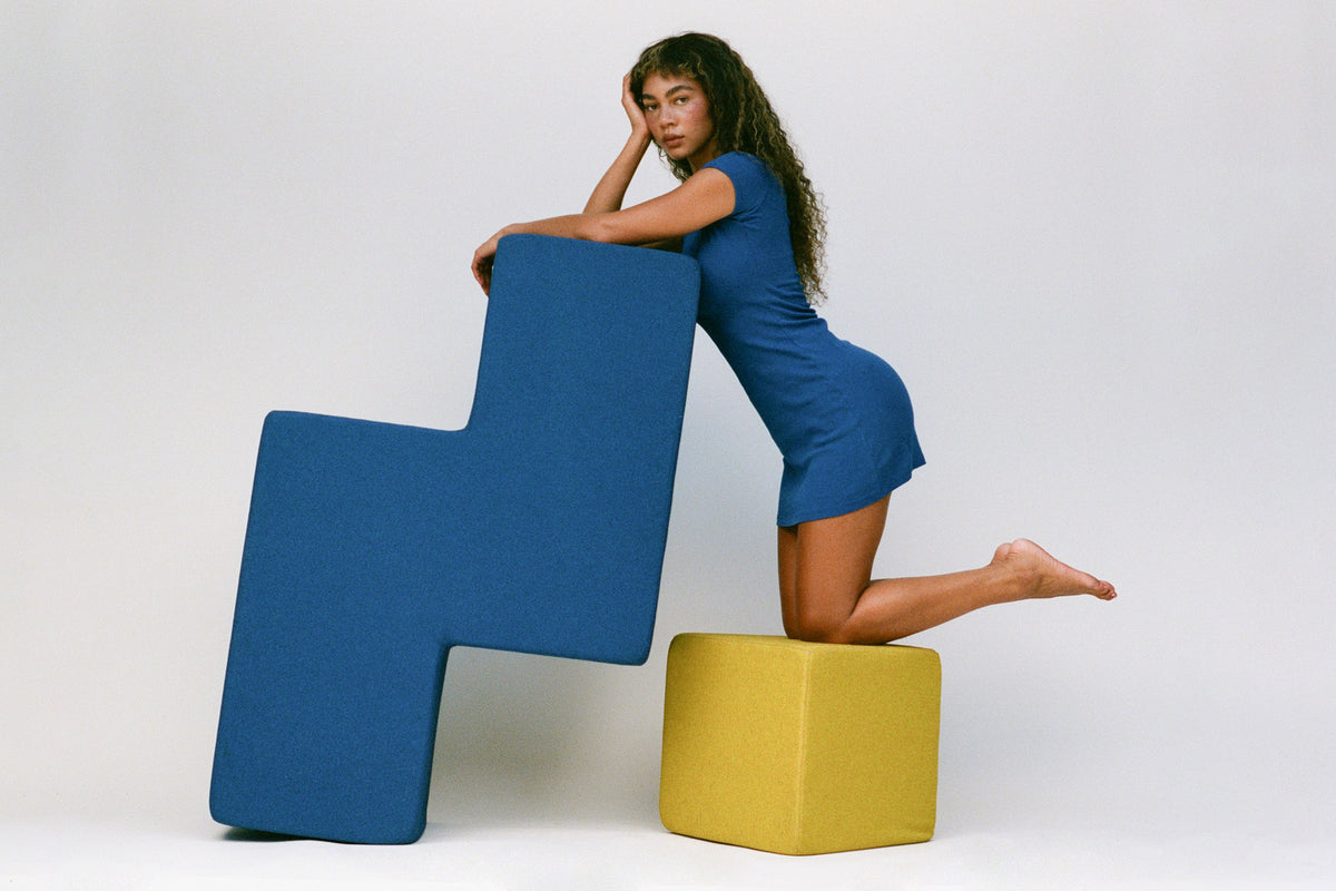 Bellevue Mini Dress - Lapis