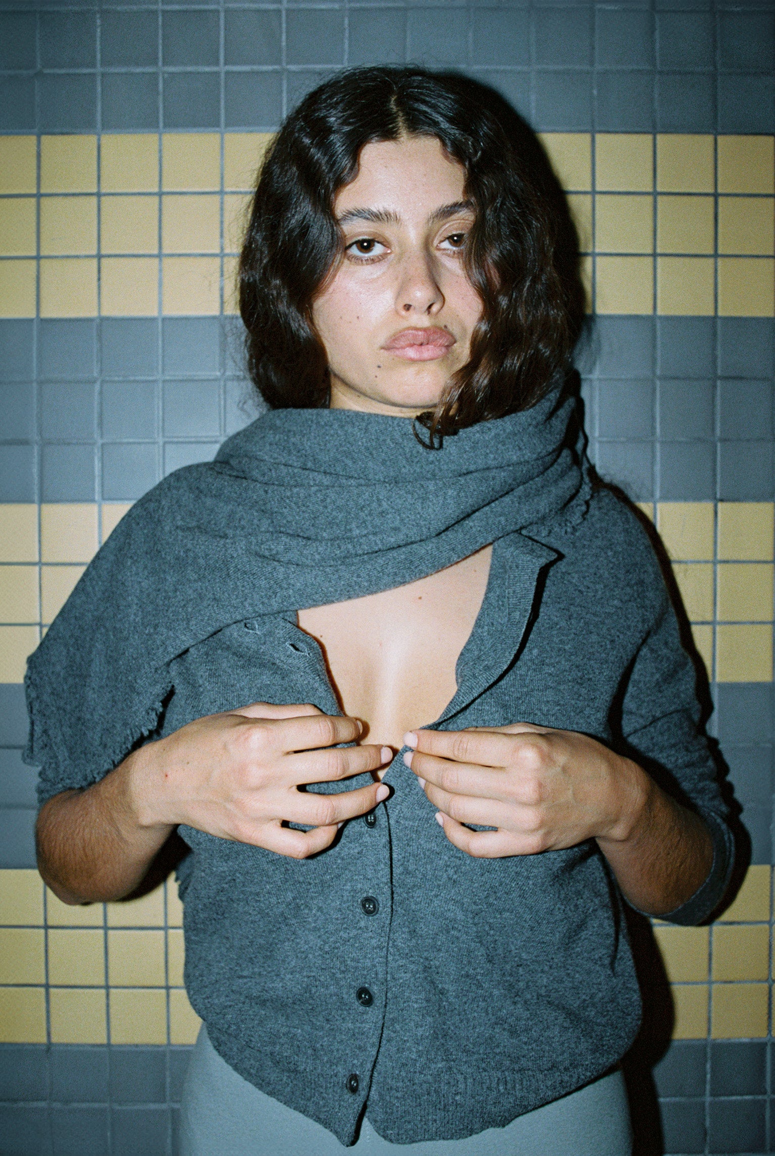 Tricot x Gil Rodriguez Cashmere Cardigan - Charcoal