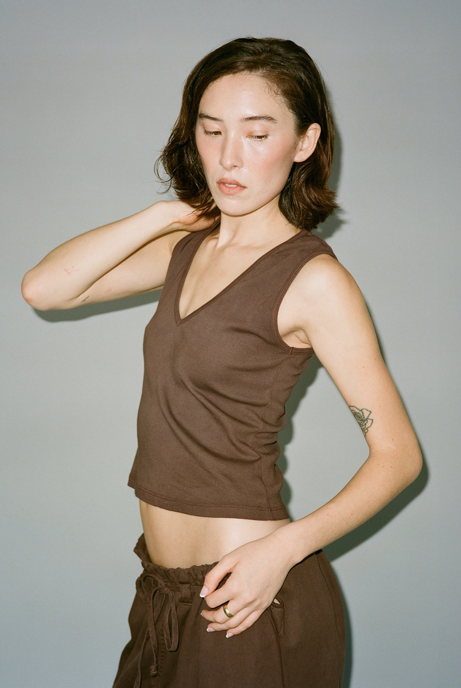 Carrie Tank - Chocolate