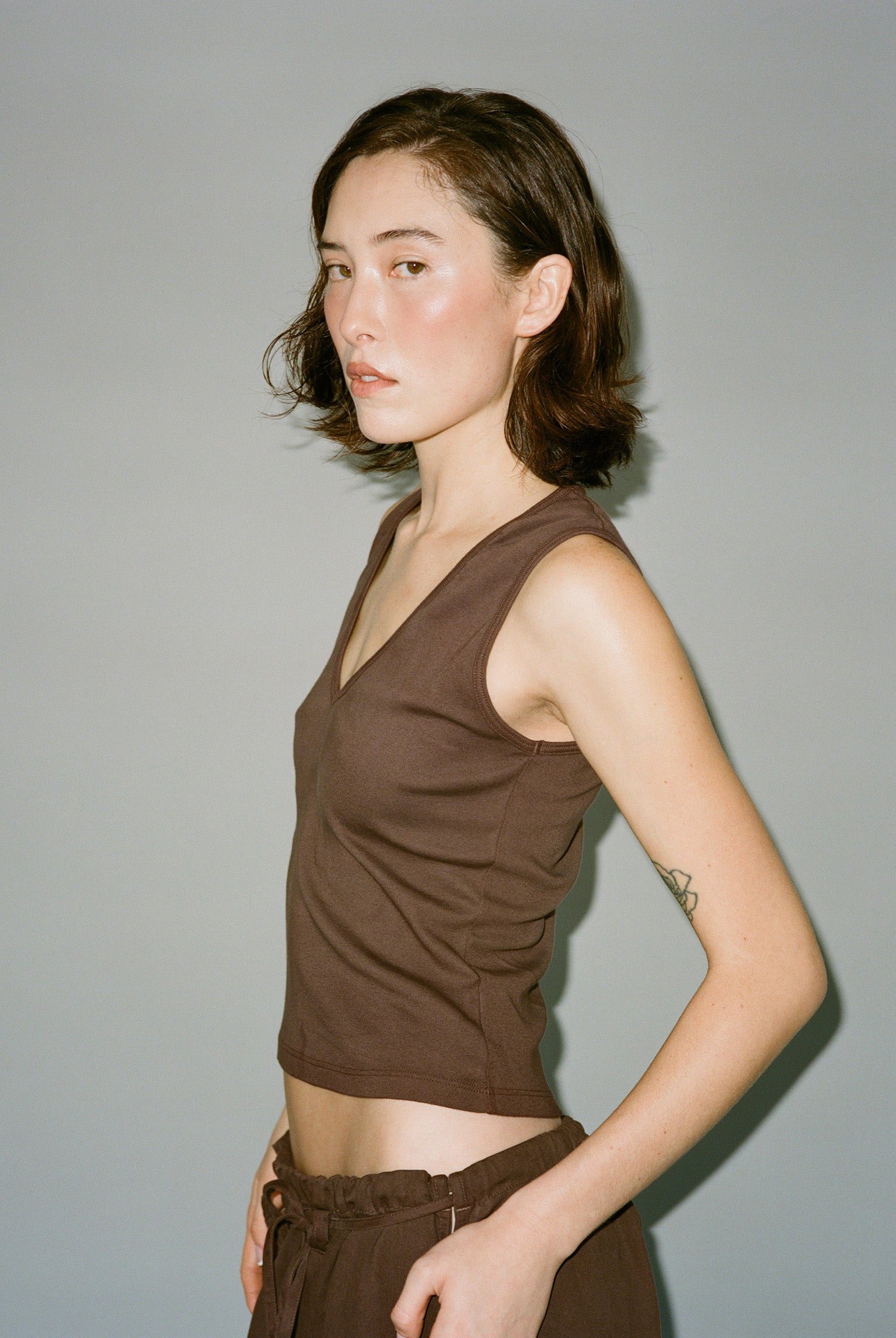 Carrie Tank - Chocolate