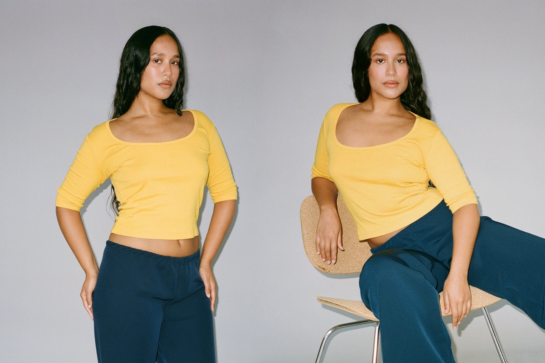 Celine Half-Sleeve Top - Wax