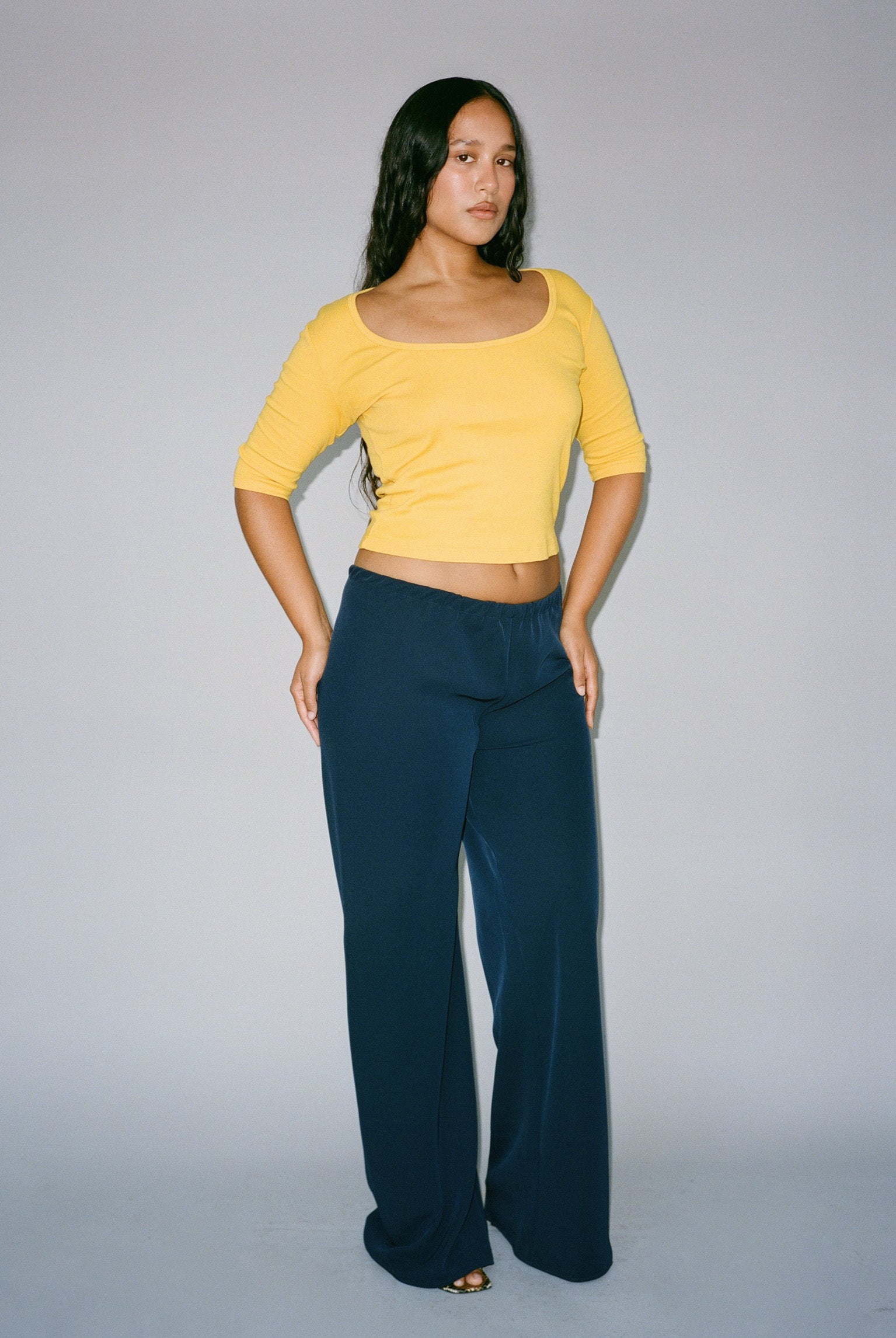 Celine Half-Sleeve Top - Wax