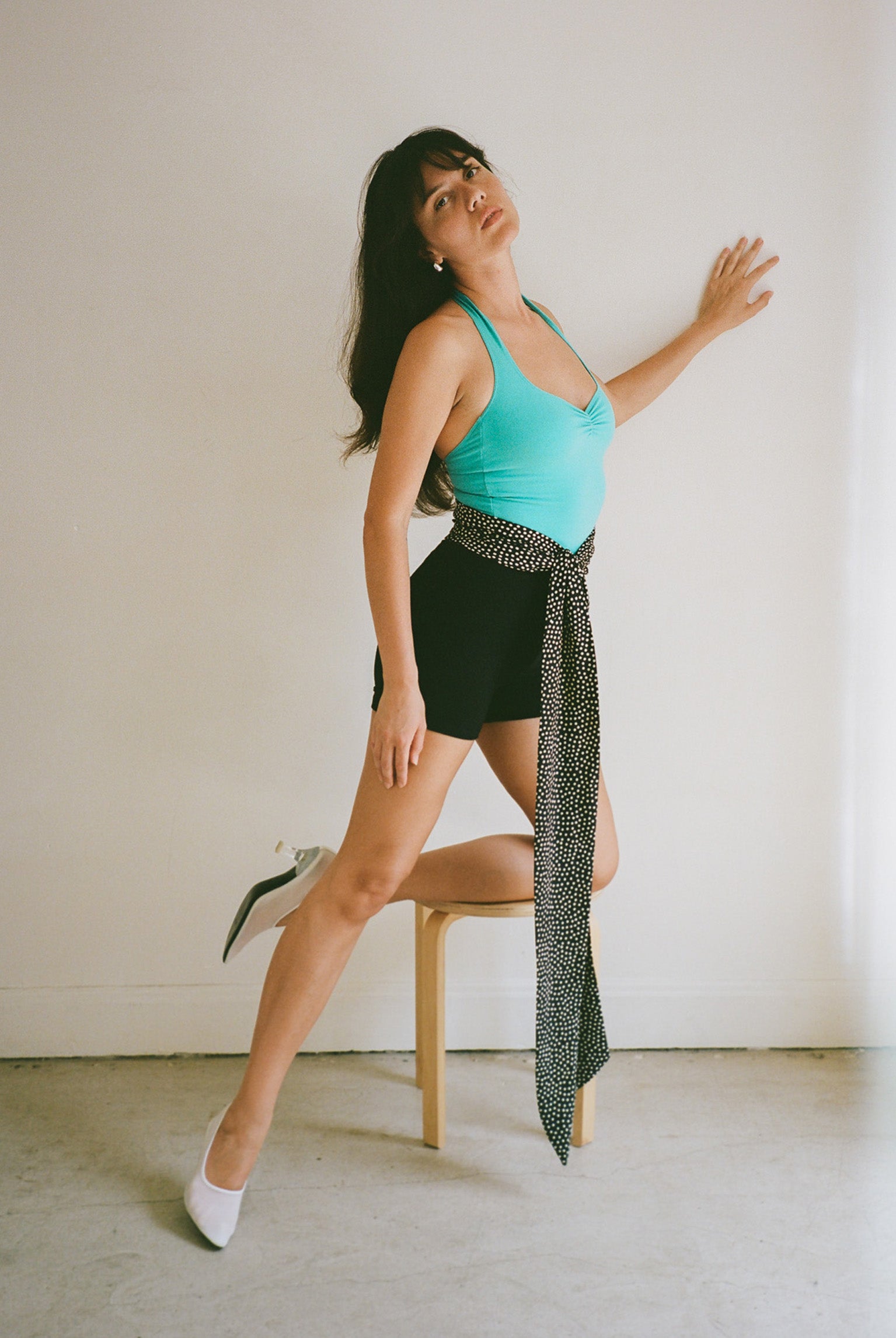 Corazon Halter Top - Aqua