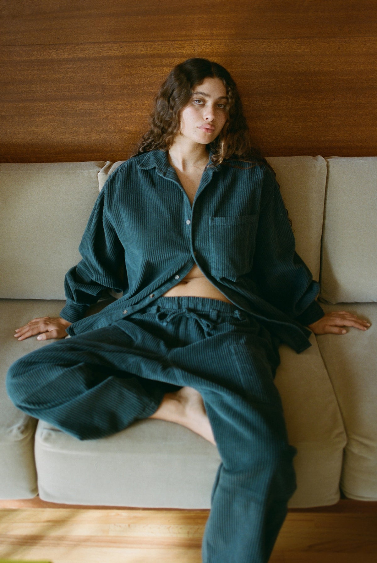 Corduroy Lou Pant - Scarab