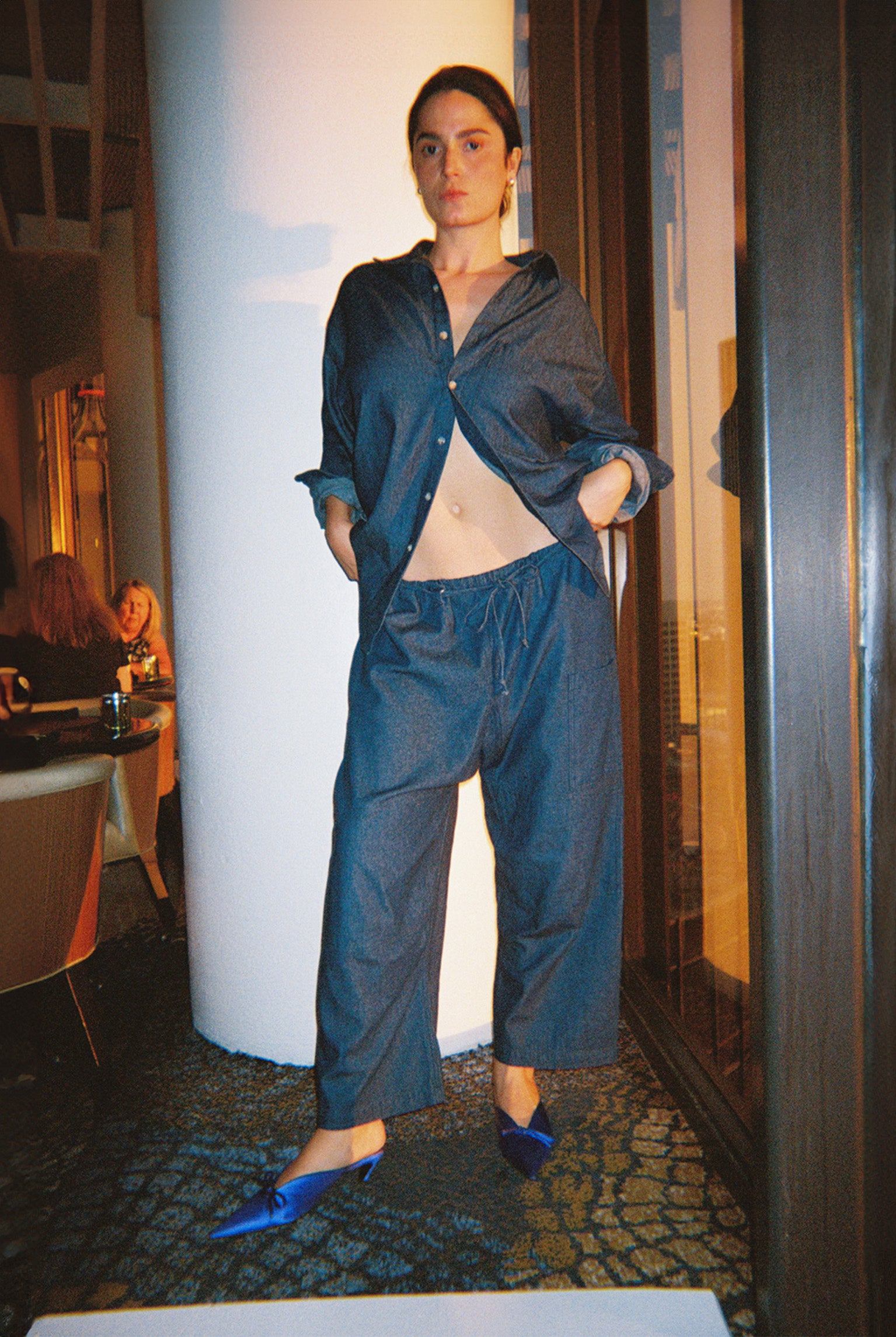 Big Denim Button Up - Dark Wash