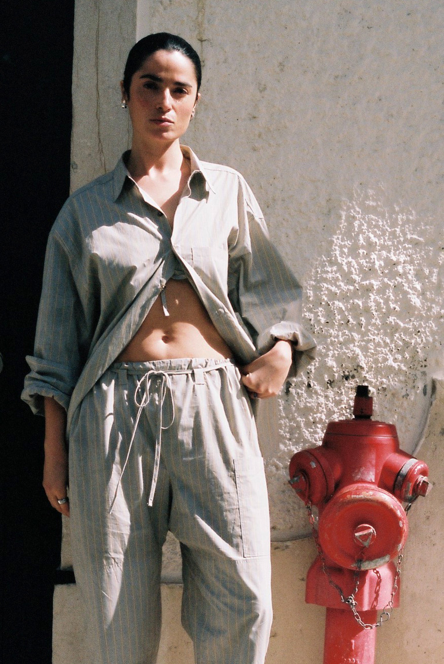 Lou Pant - Grey Stripe