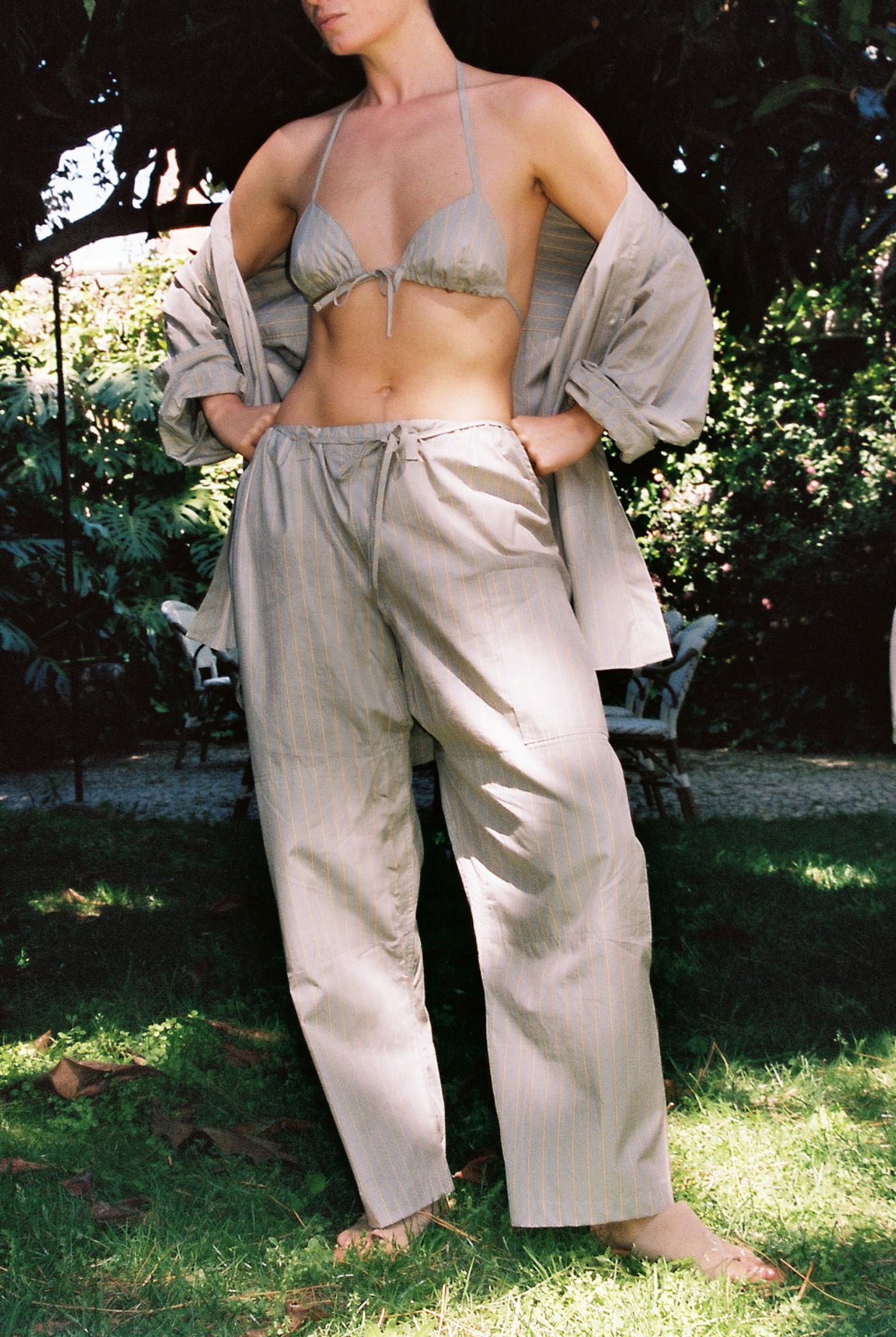 Lou Pant - Grey Stripe