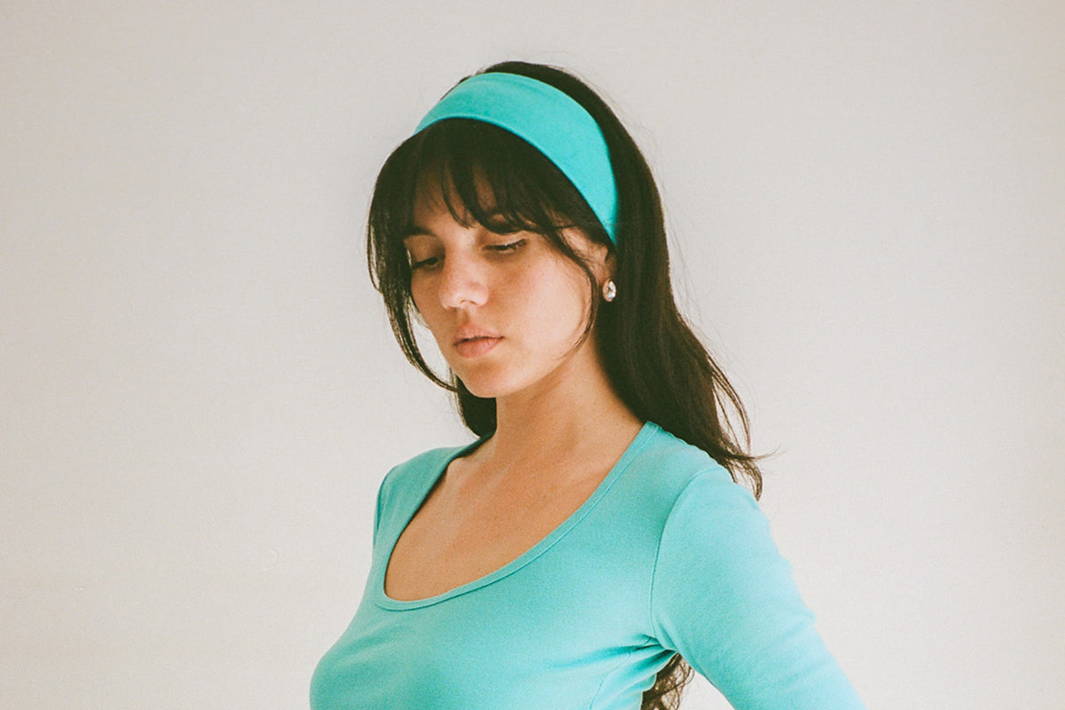 Stretch Headband - Aqua