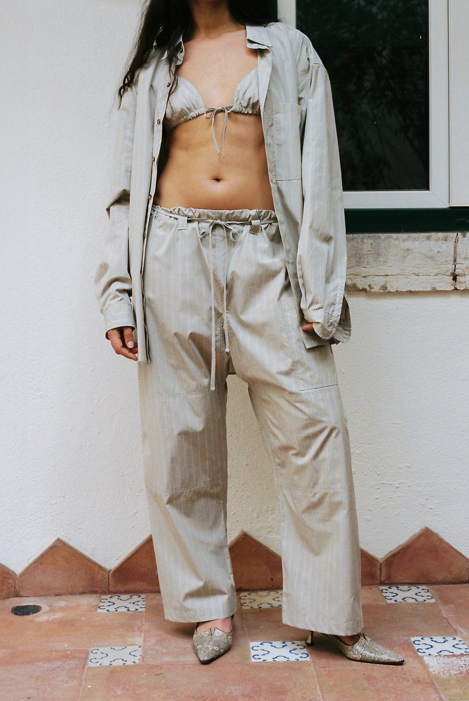 Lou Pant - Grey Stripe