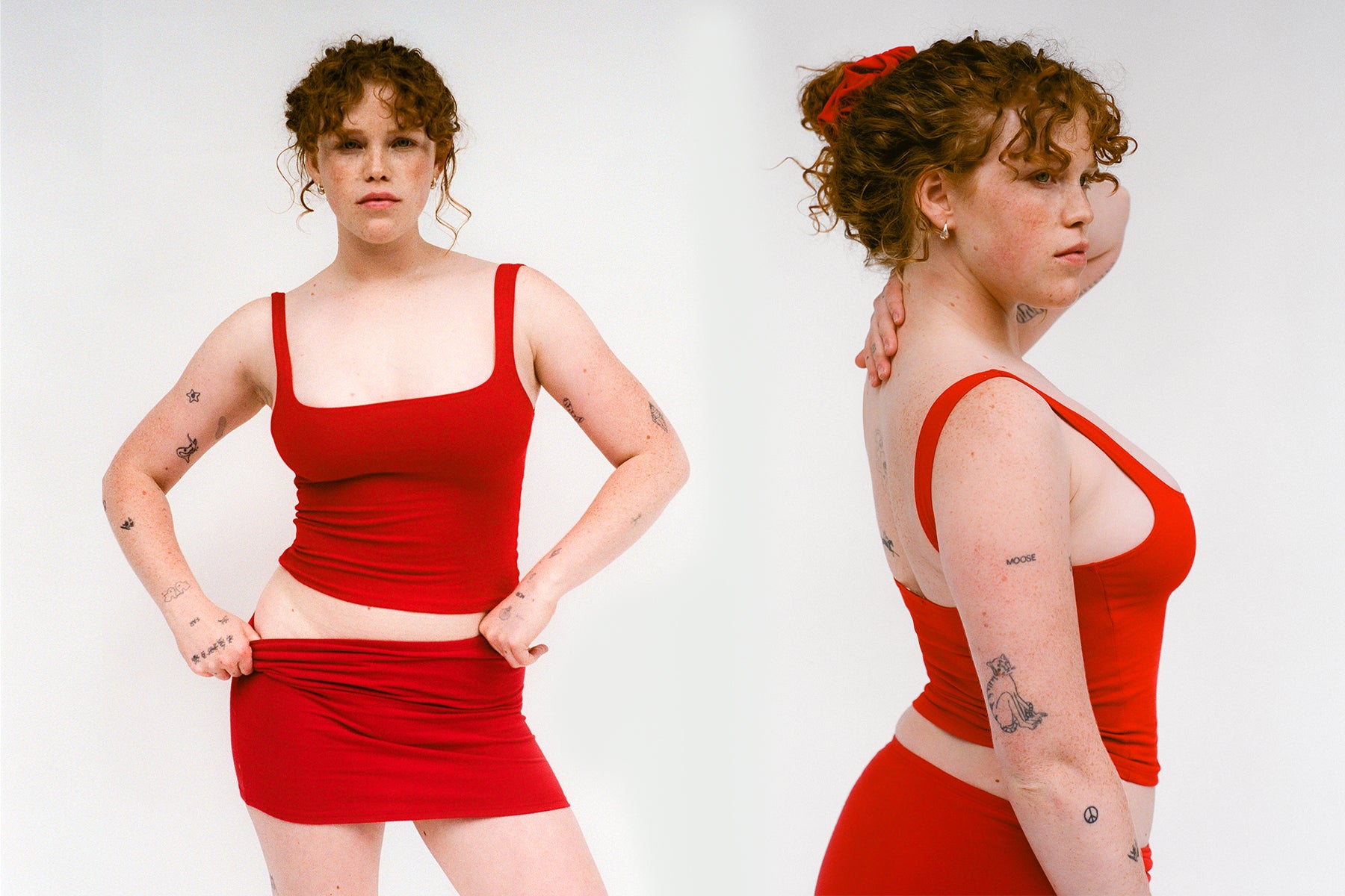 Matisse Scooped Tank - Tomate