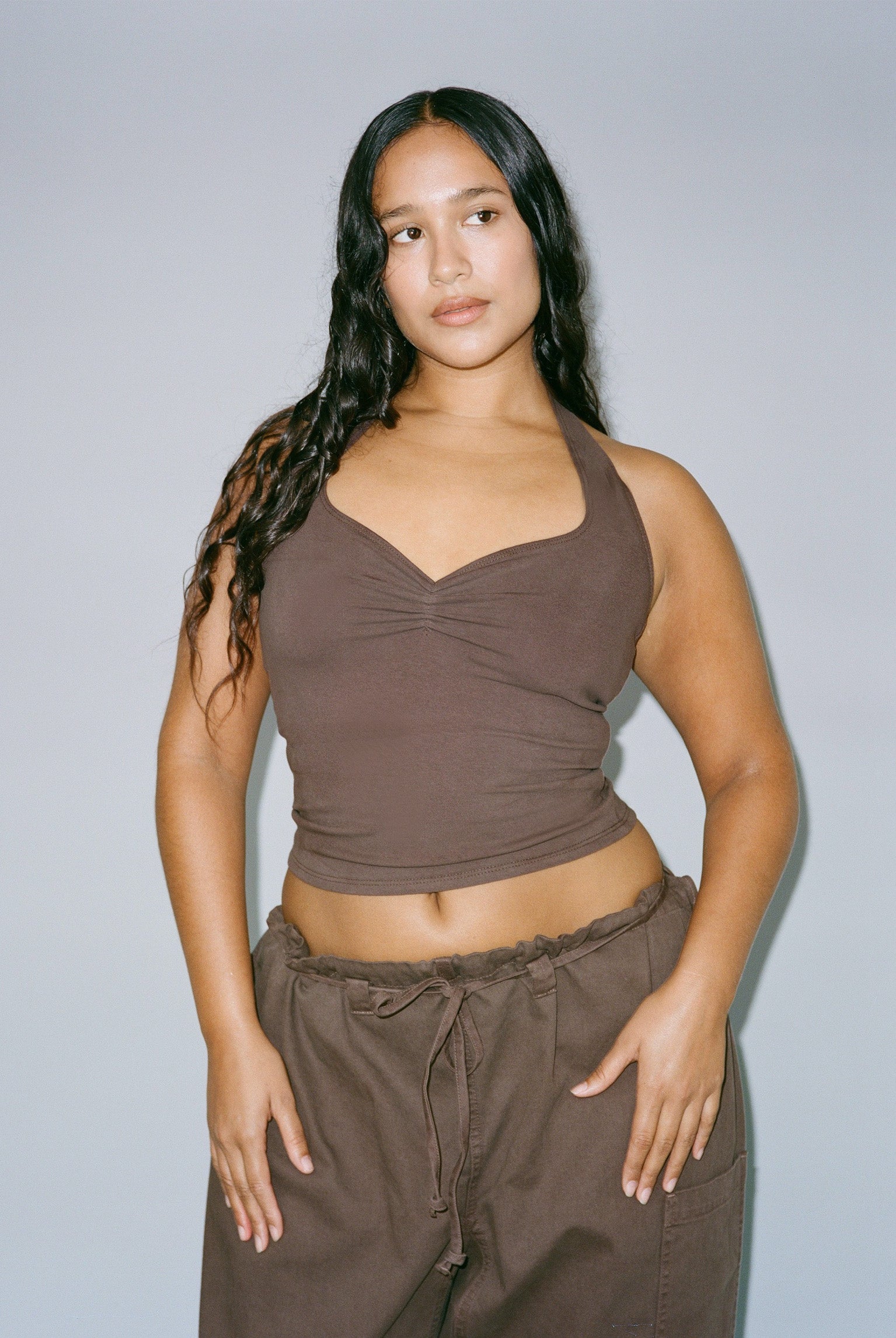 Corazon Halter Top - Chocolate