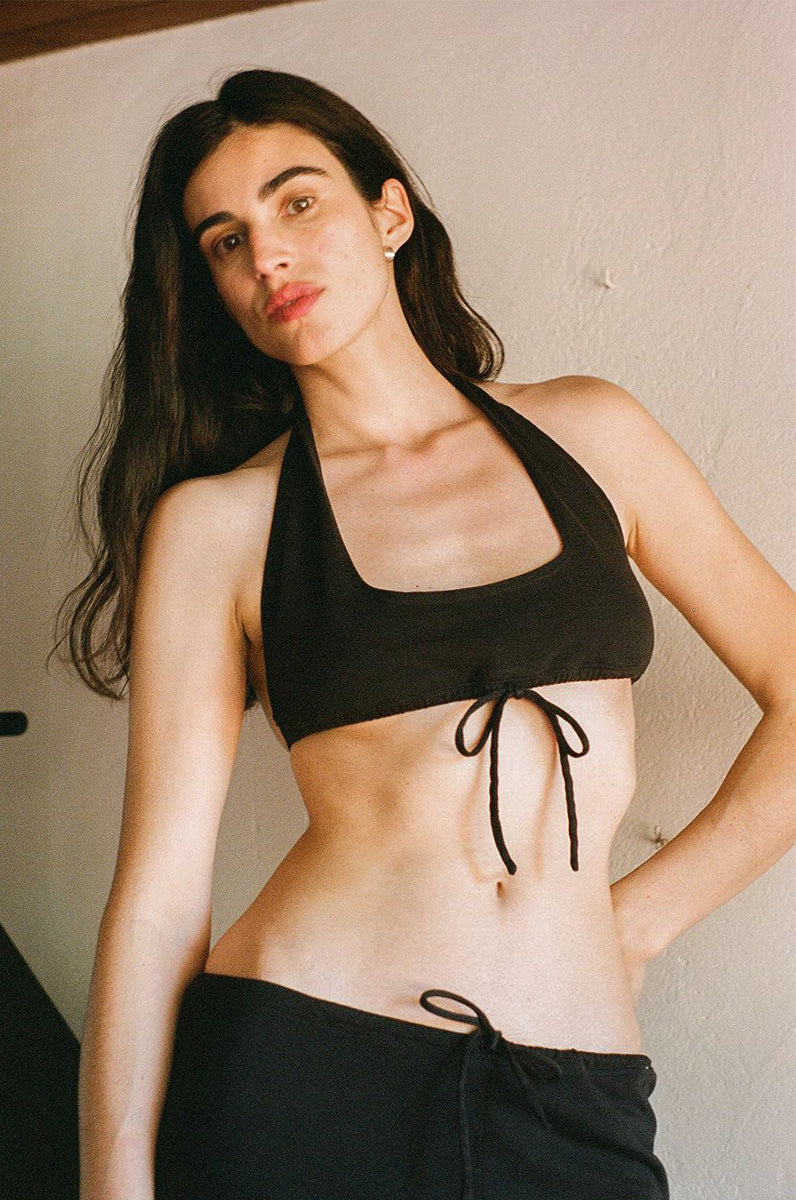 Playa Halter Bralette - Black