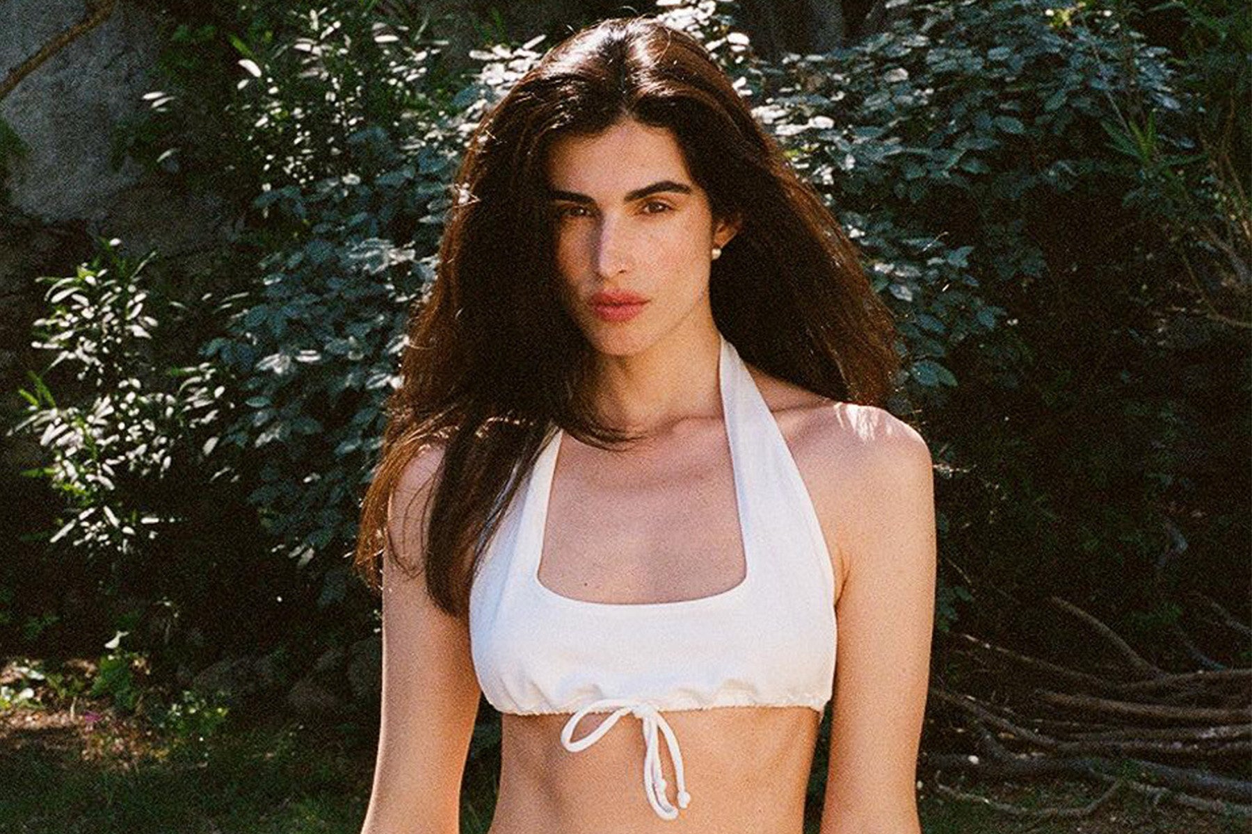 Playa Halter Bralette - White