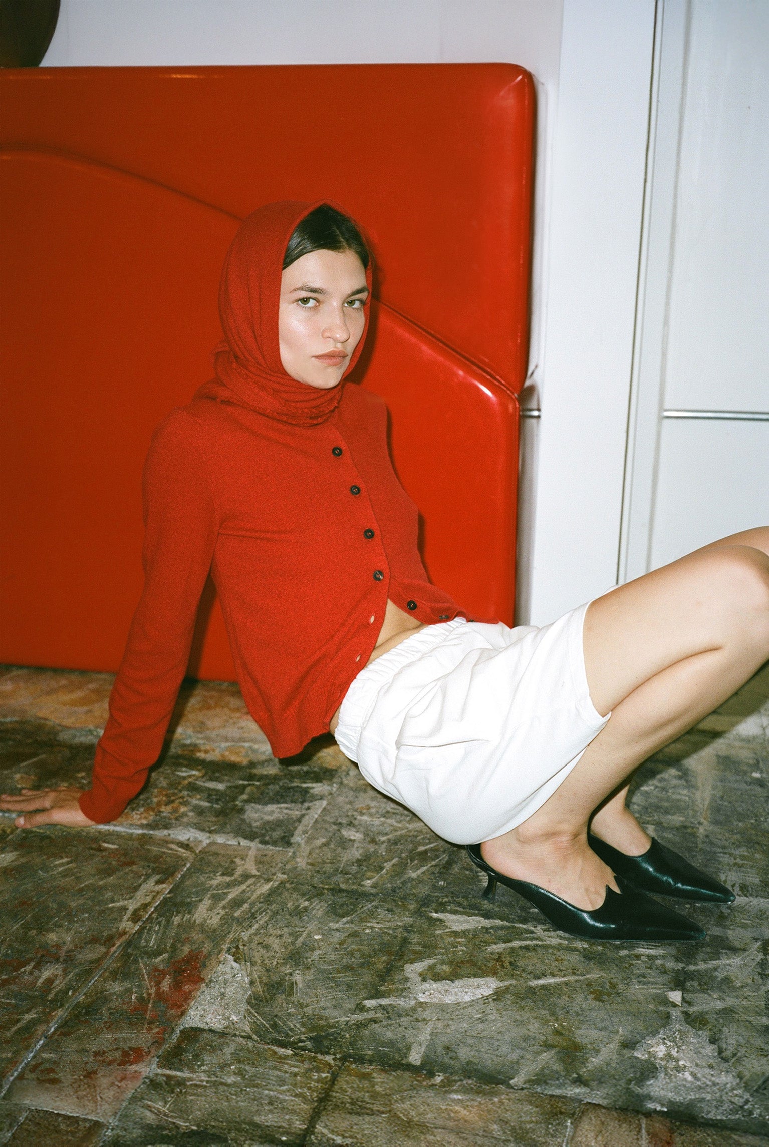 Tricot x Gil Rodriguez Cashmere Cardigan - Red