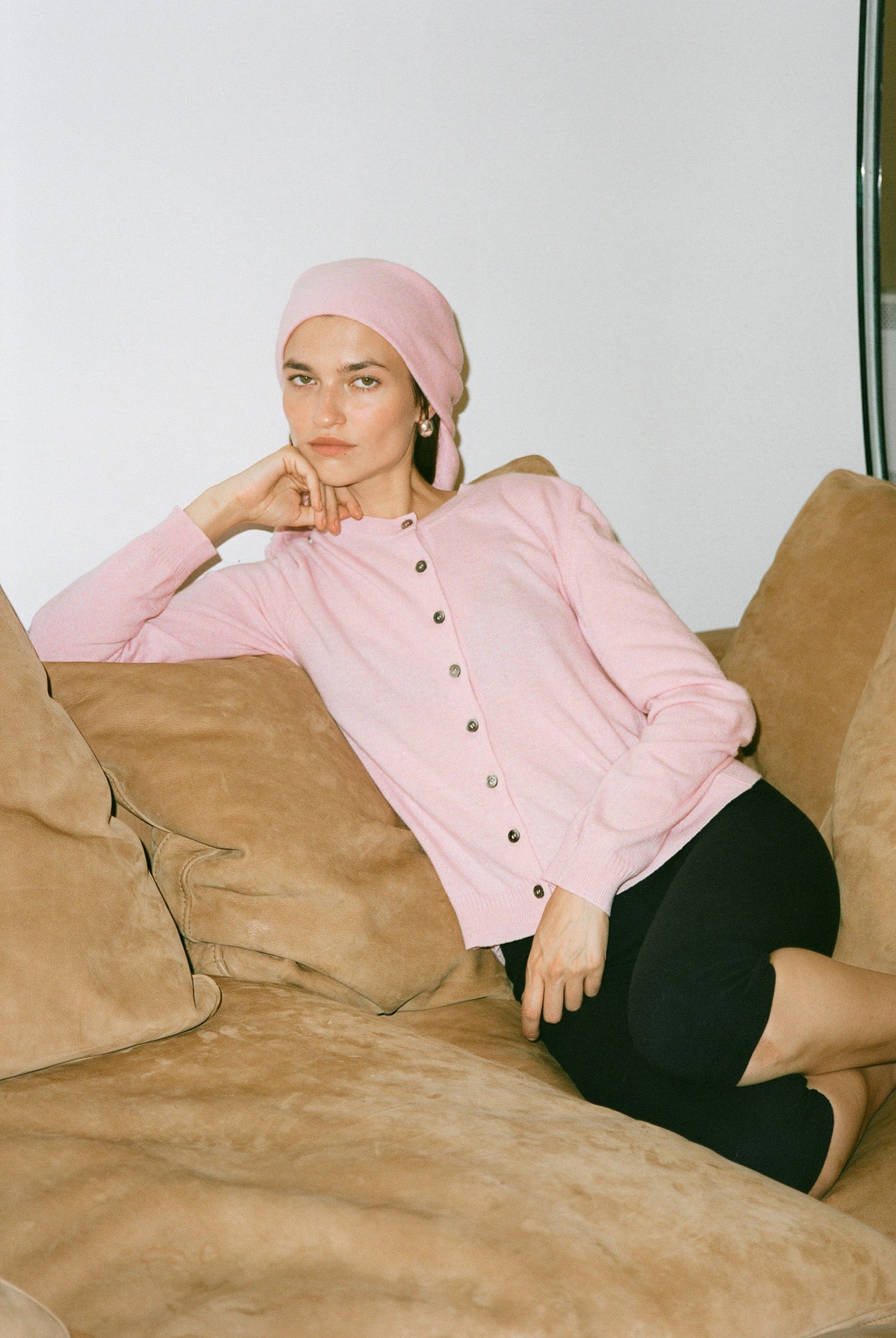 Tricot x Gil Rodriguez Cashmere Cardigan - Rosa