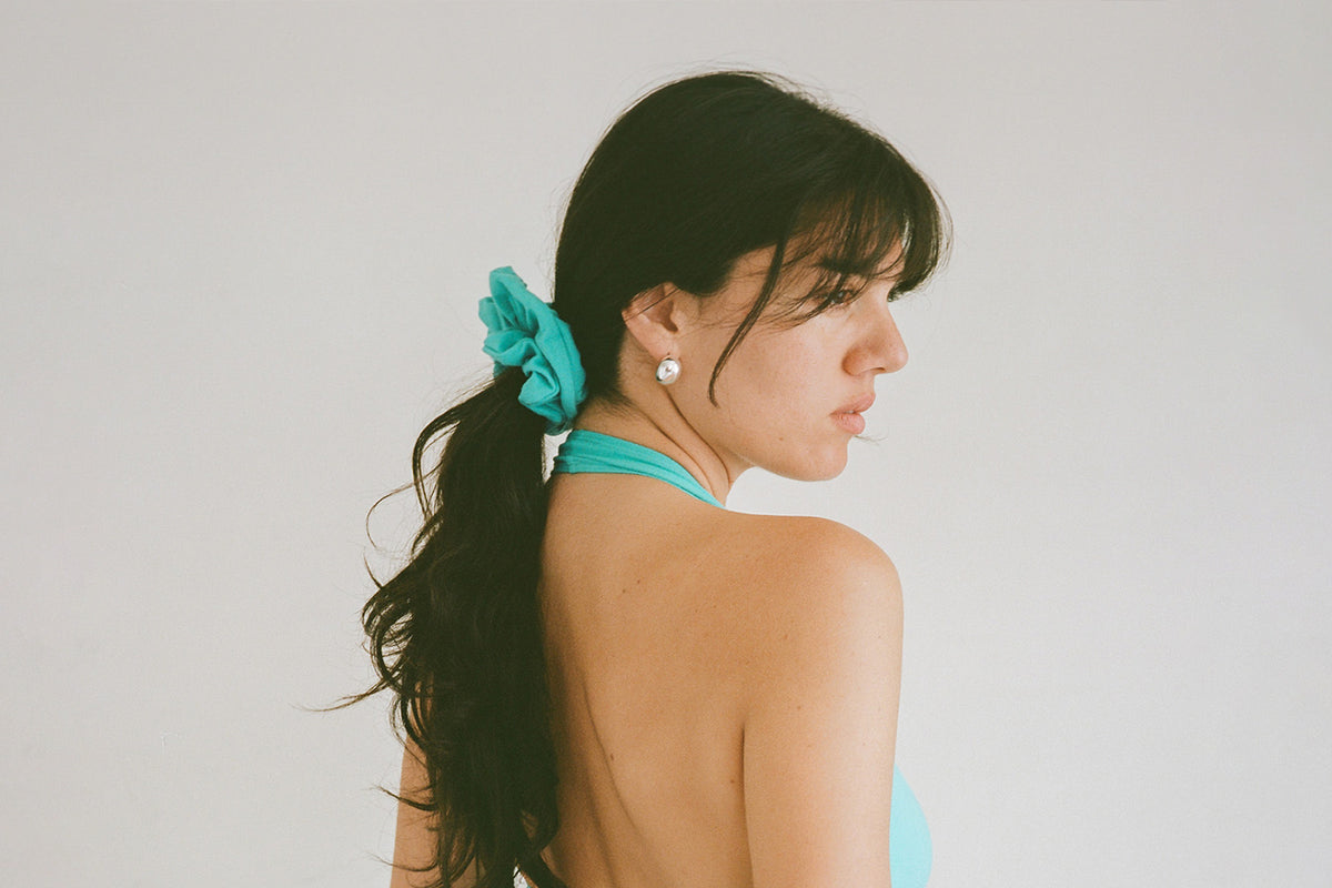Classic Scrunchie - Aqua