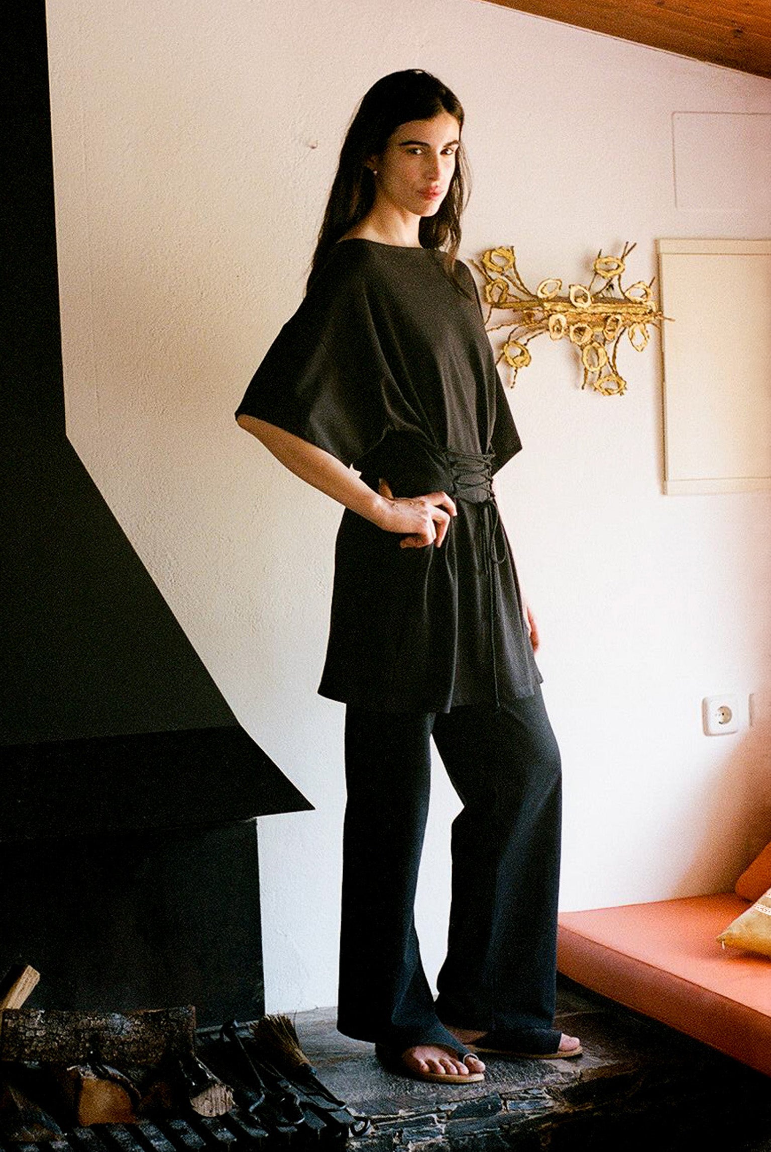 Girona Drawstring Pant - Black