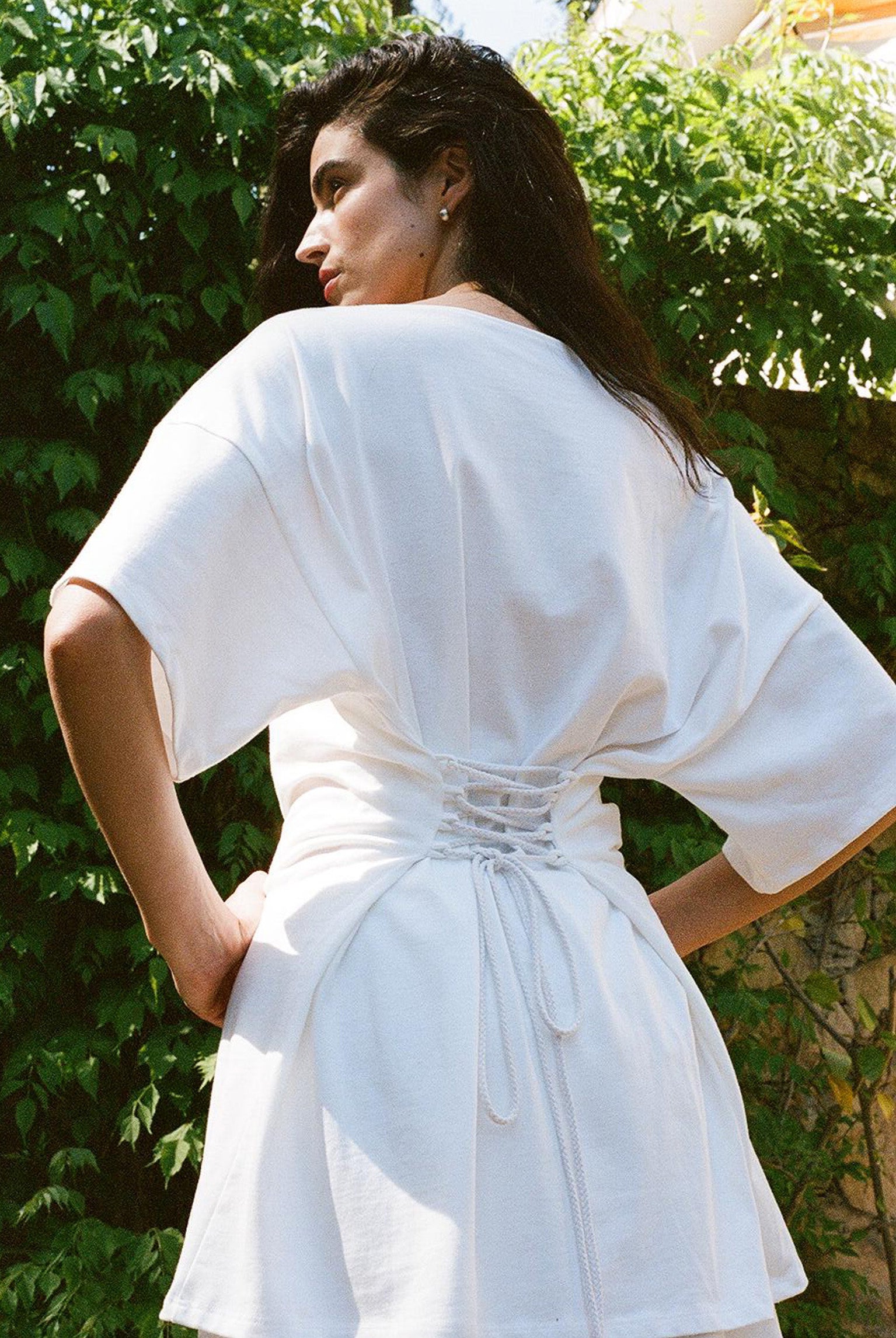Skipper Shirt Dress - White