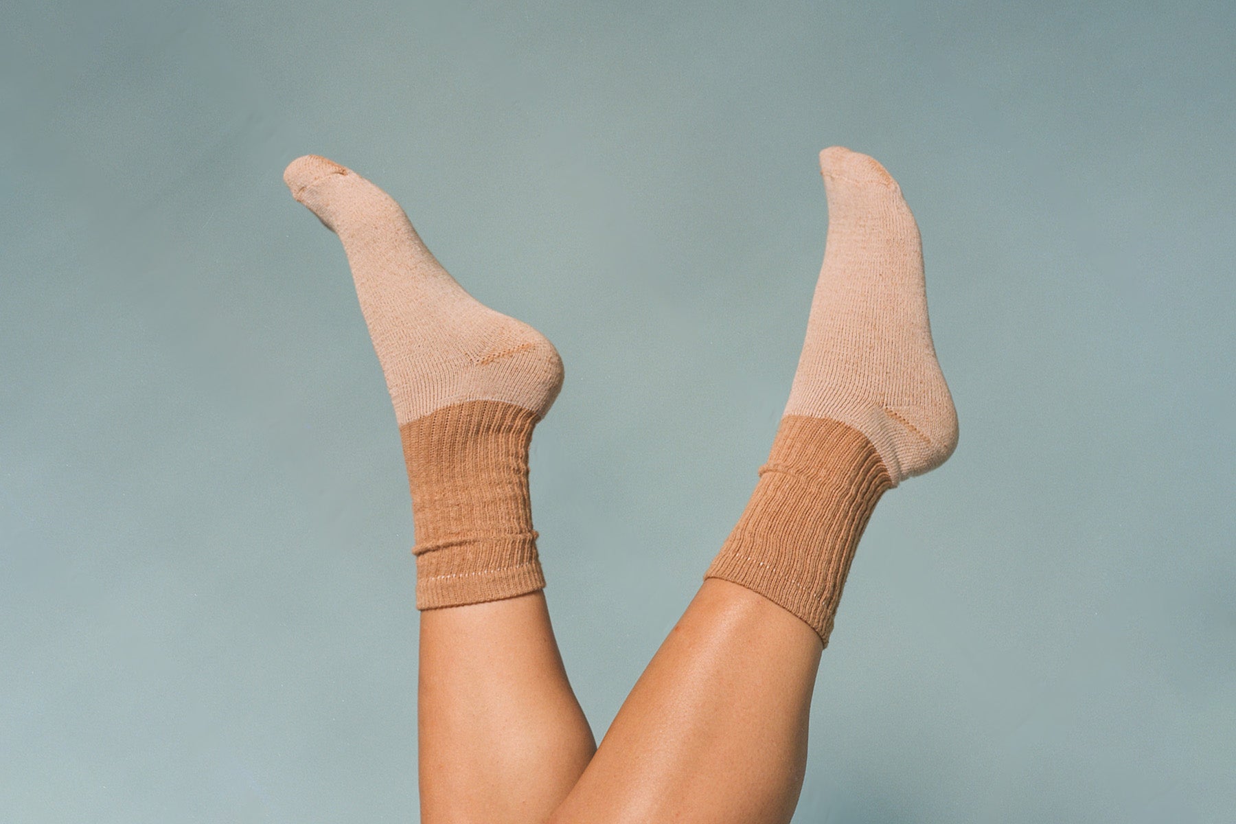 Organic Threads Crew Socks (3 Pack) - Brown