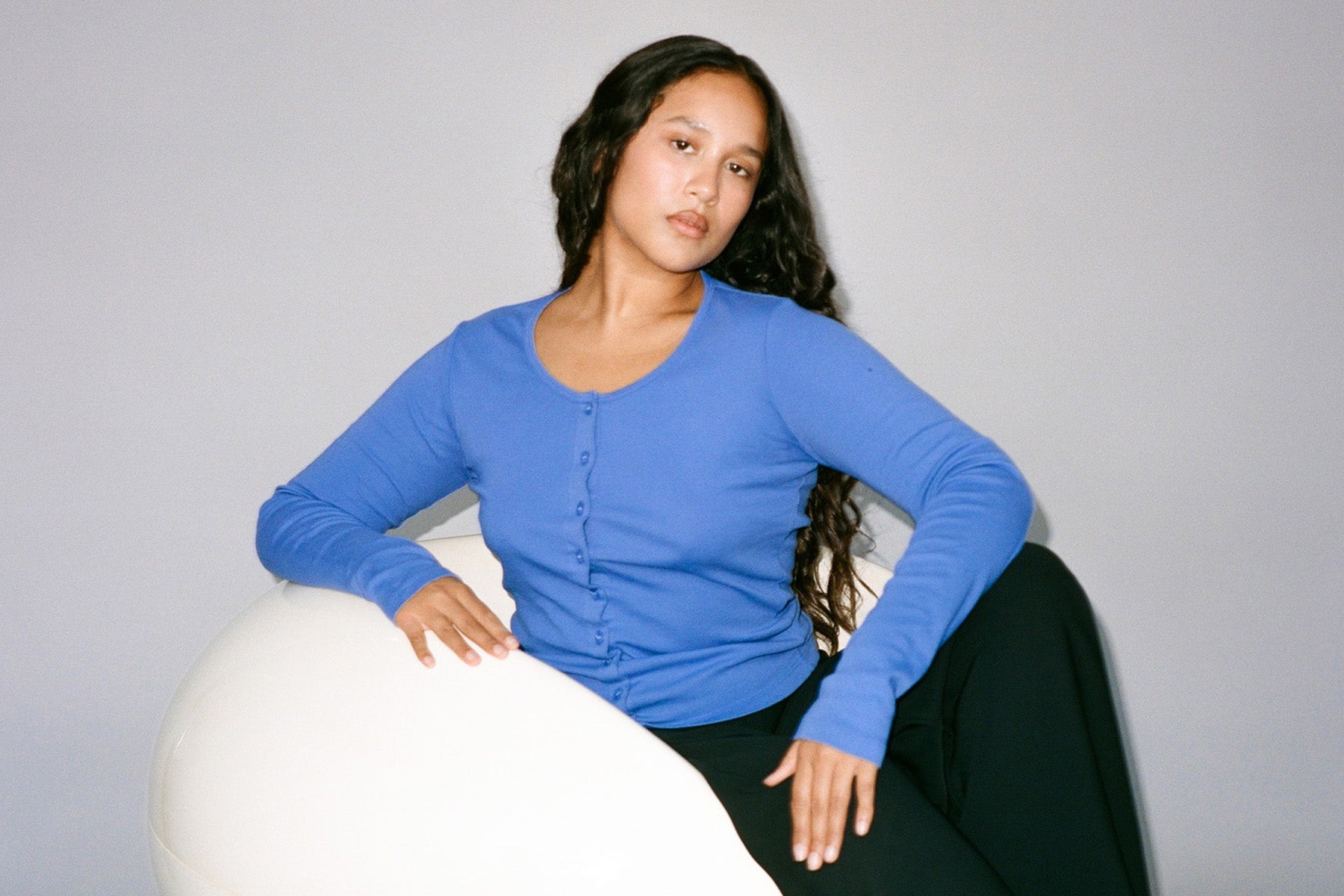 Sophie Cardigan - Violet Blue