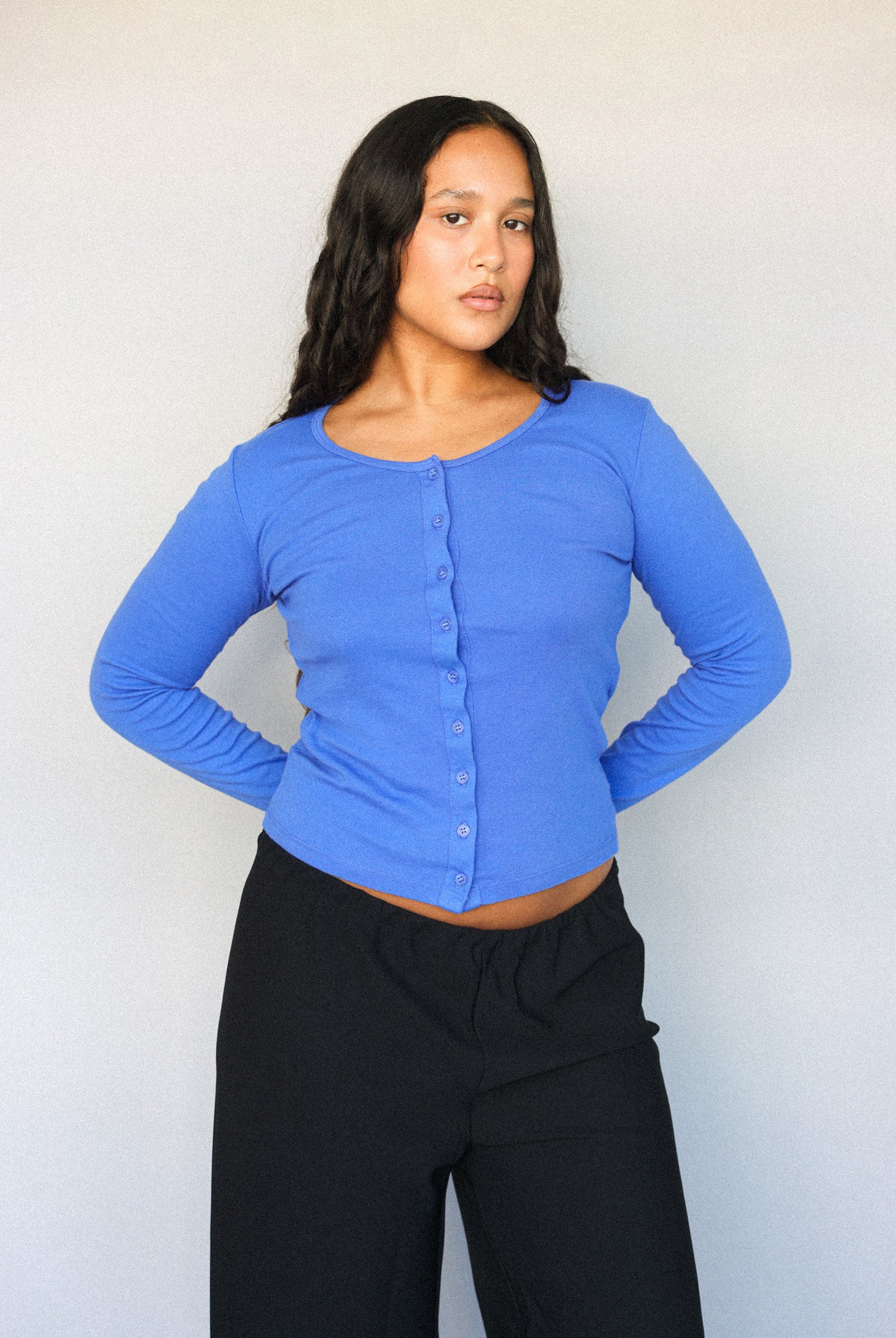 Sophie Cardigan - Violet Blue