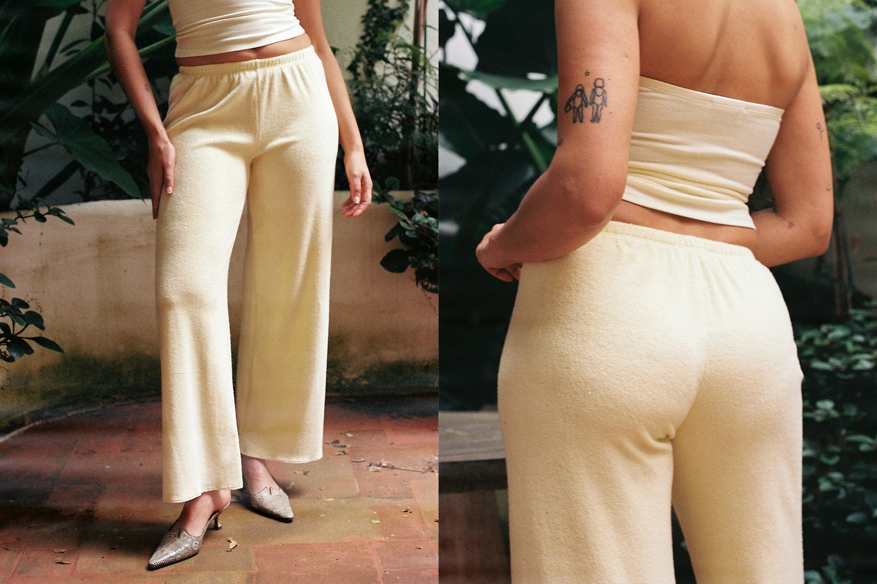 Barcelona Terry Pant - Butter