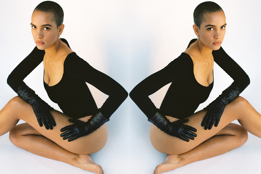 El Tigre Long Sleeve Bodysuit - Black