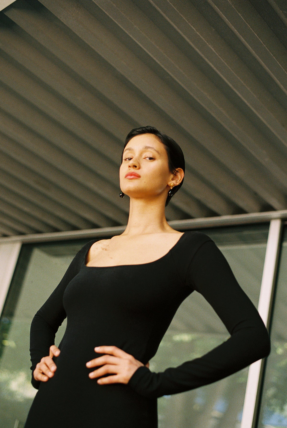El Tigre Midi Dress - Black