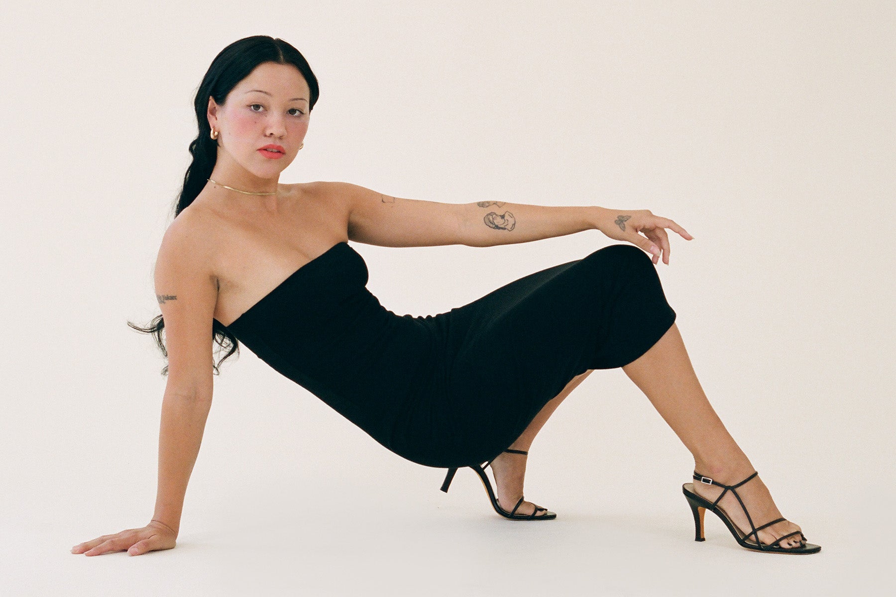 Tube Convertible Midi Dress - Black