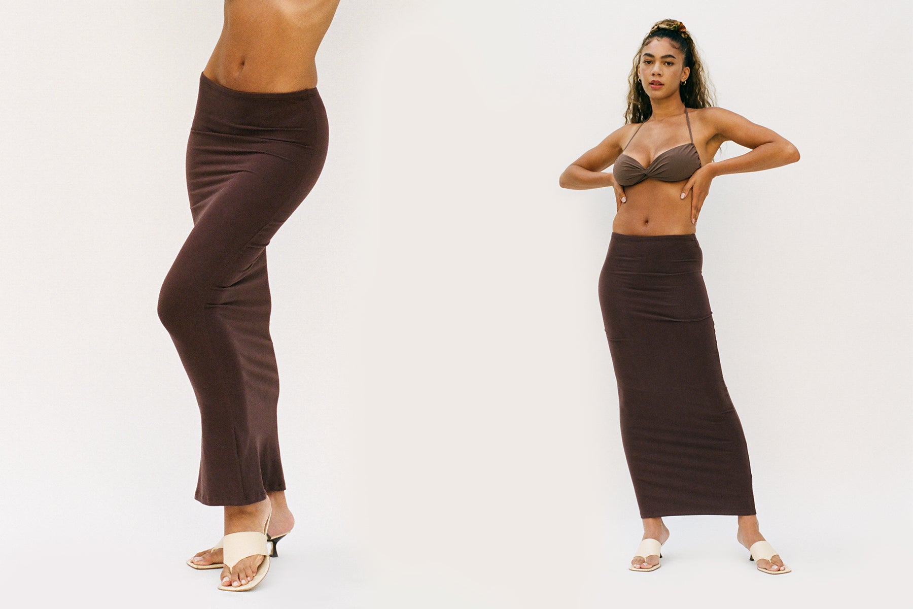 Tube Convertible Midi Dress - Chocolate