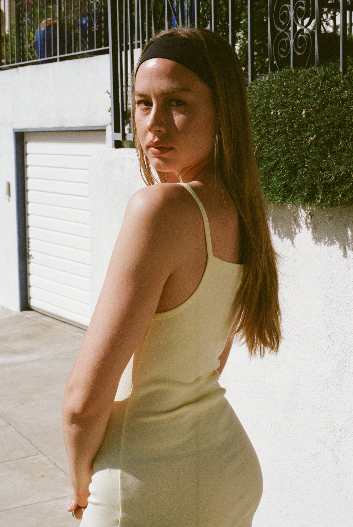 LaPointe Tank Mini Dress - Banana Cream