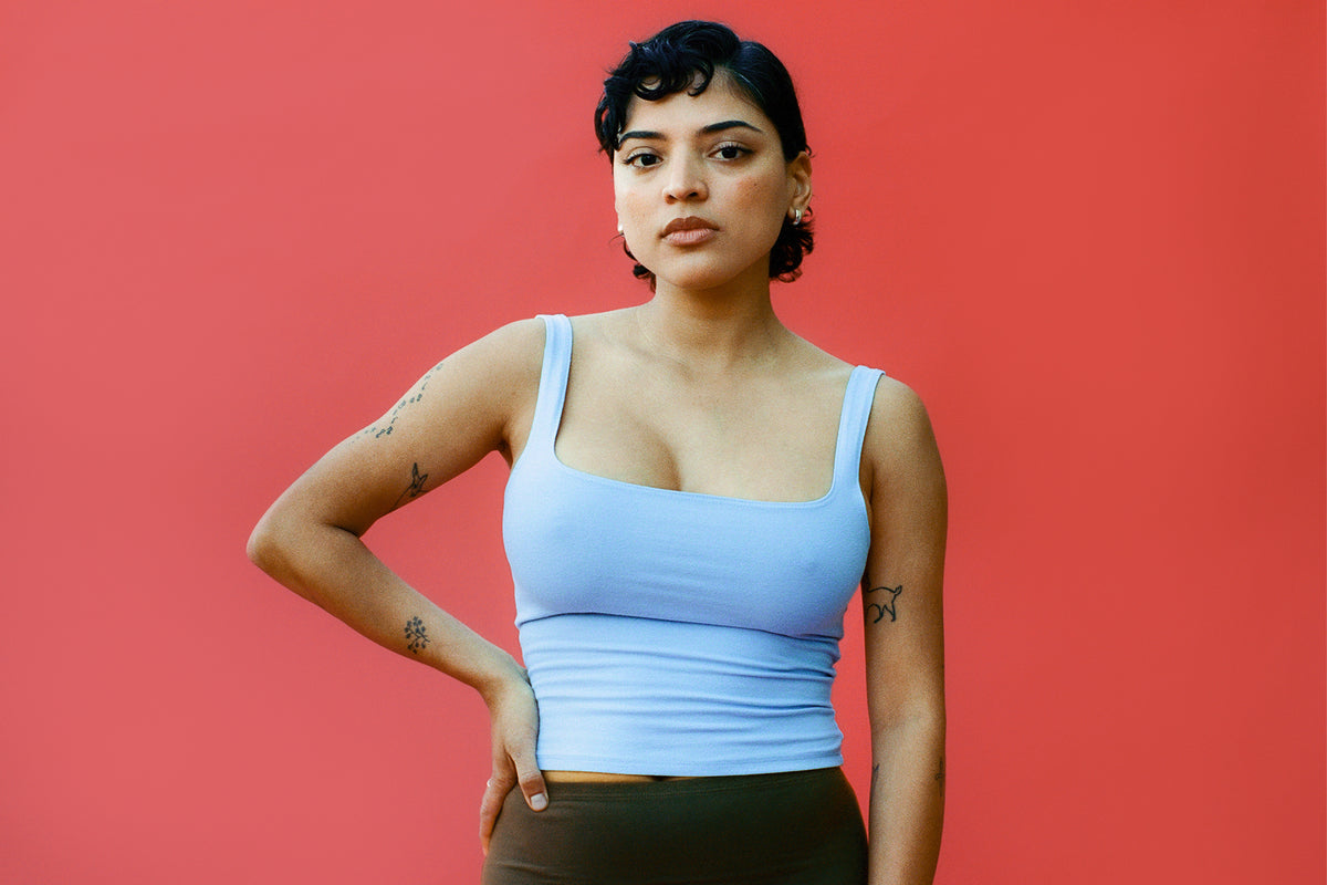 Matisse Scooped Tank - Baby Blue