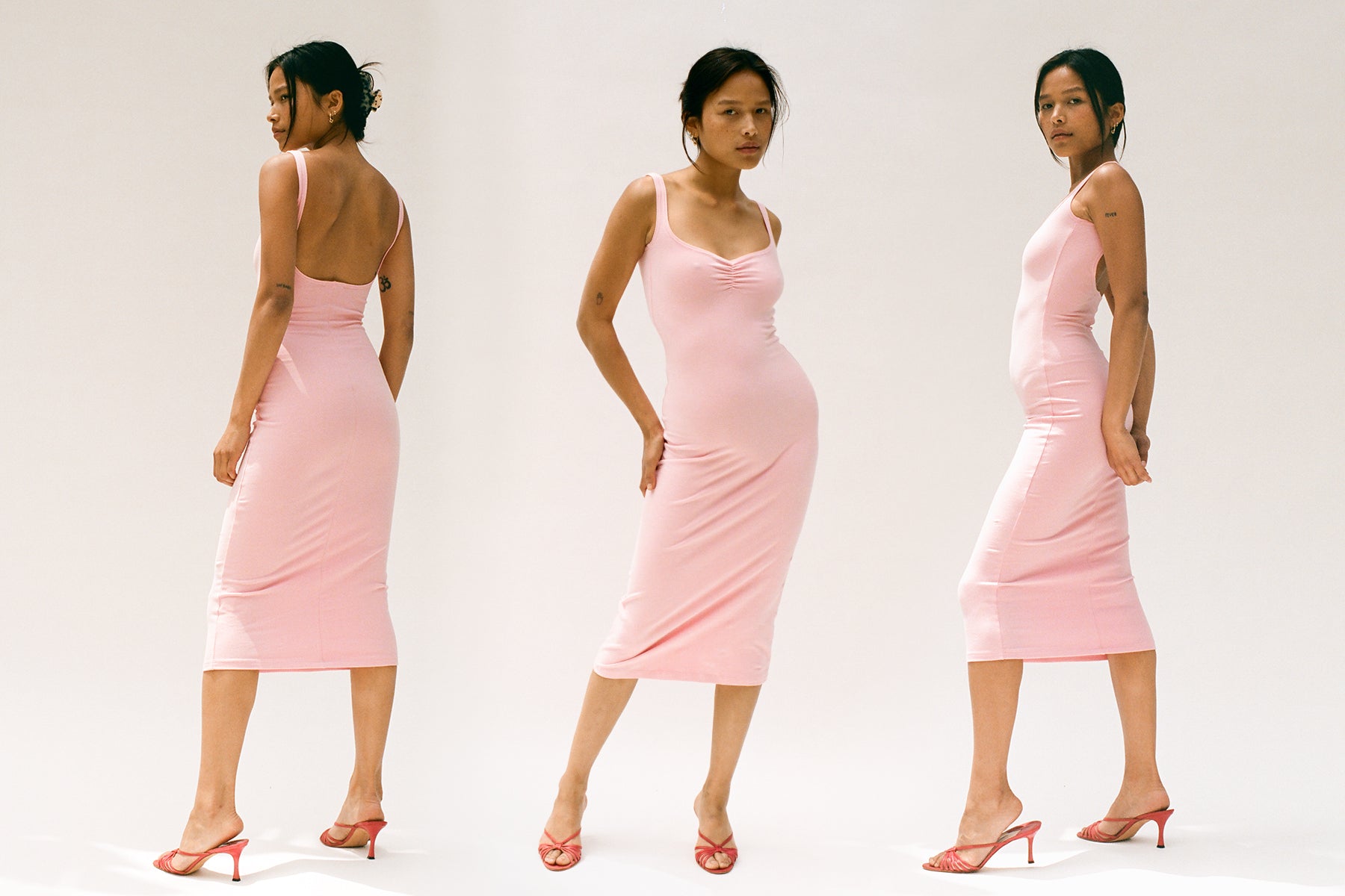 Corazon Midi Dress - Duchess Pink