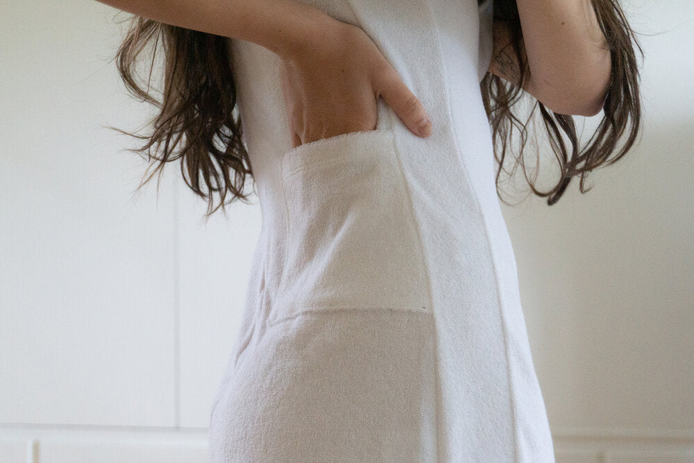 Coco Terry Tennis Dress - White (2nd Quality)