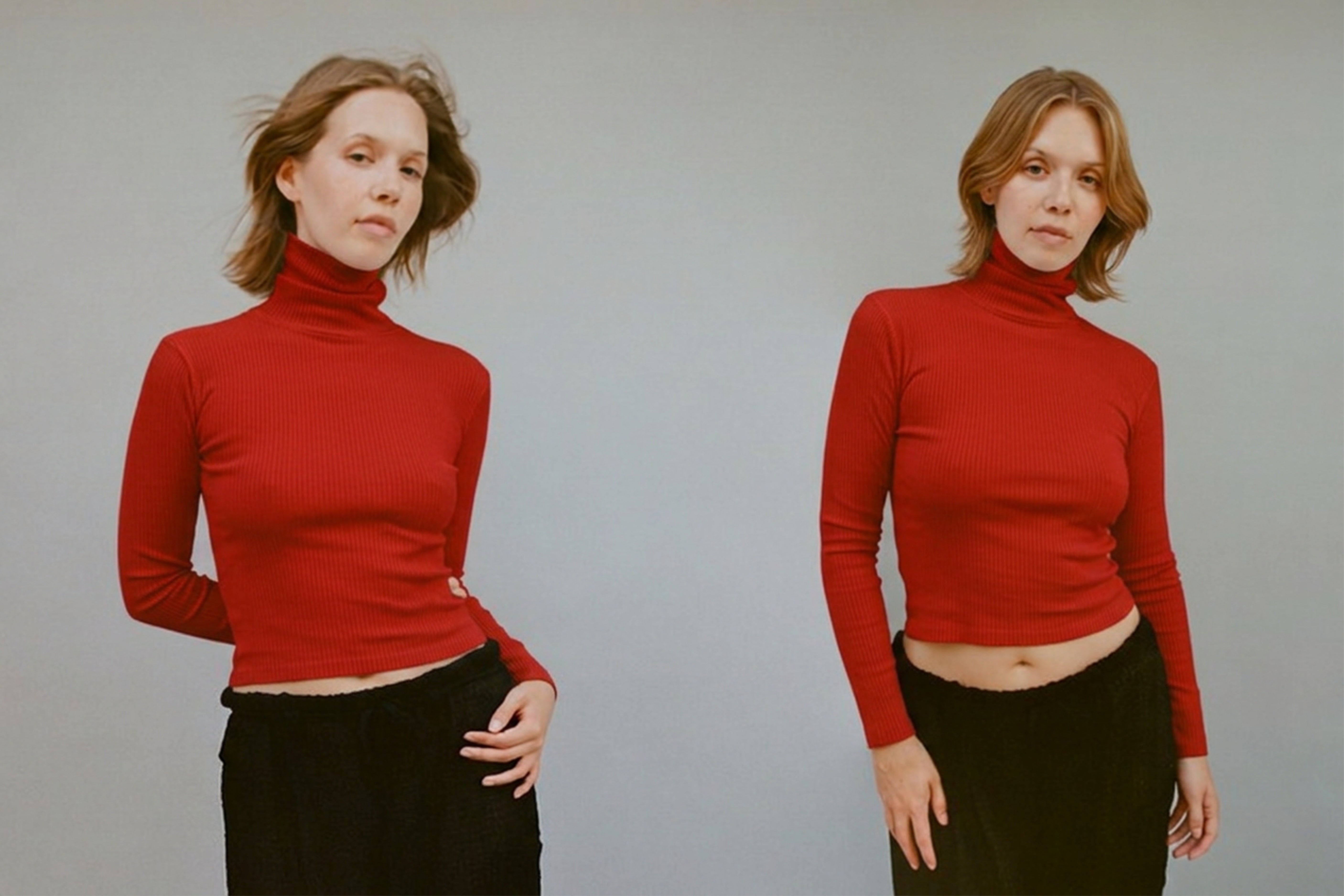 Turtleneck L/S Bellevue Tee - Tomate