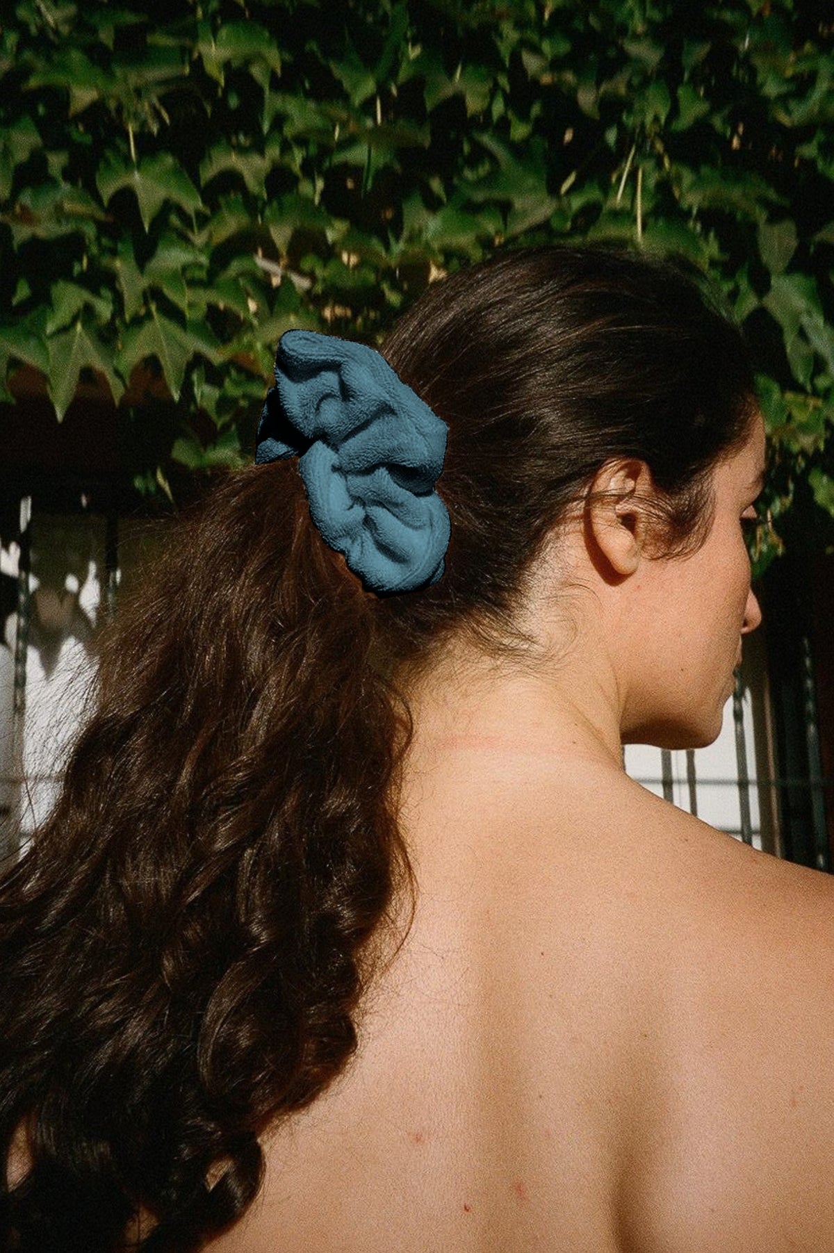 Terry Scrunchie - Shark