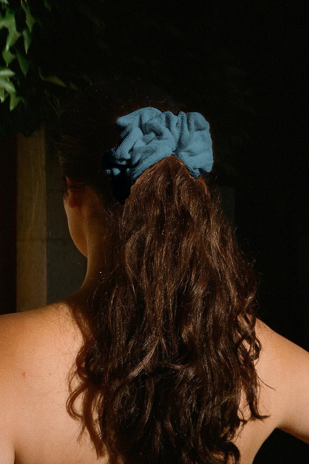 Terry Scrunchie - Shark