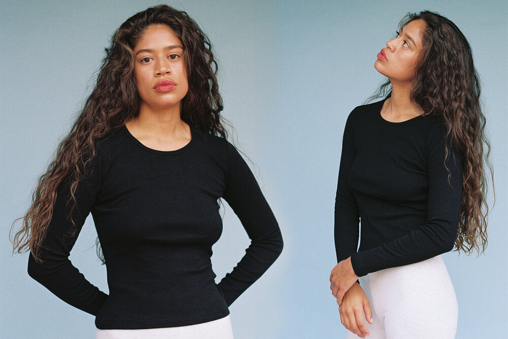 Long Sleeve Bellevue Tee - Black (2nd Quality)