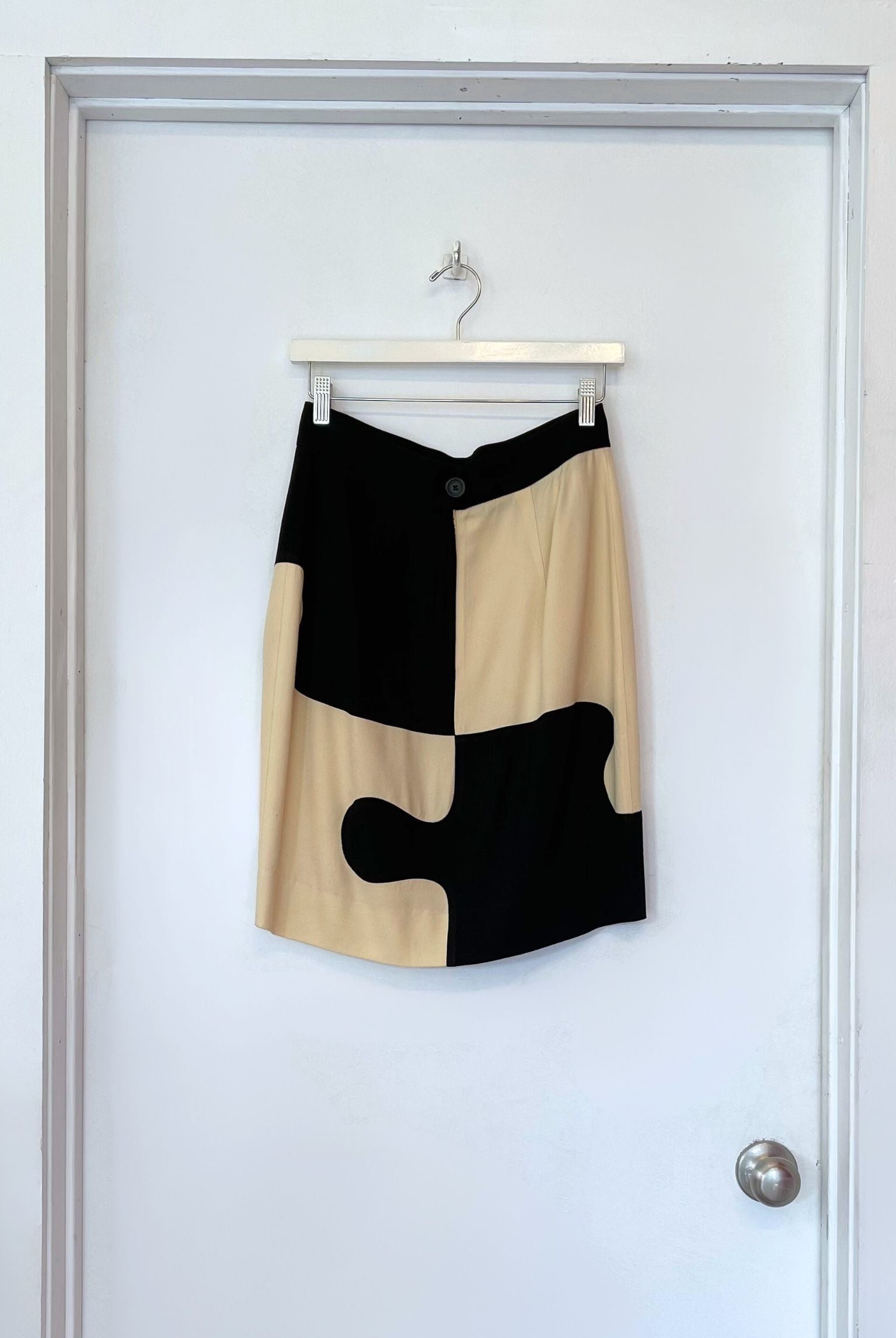Moschino 90's Cheap and Chic Puzzle Skirt