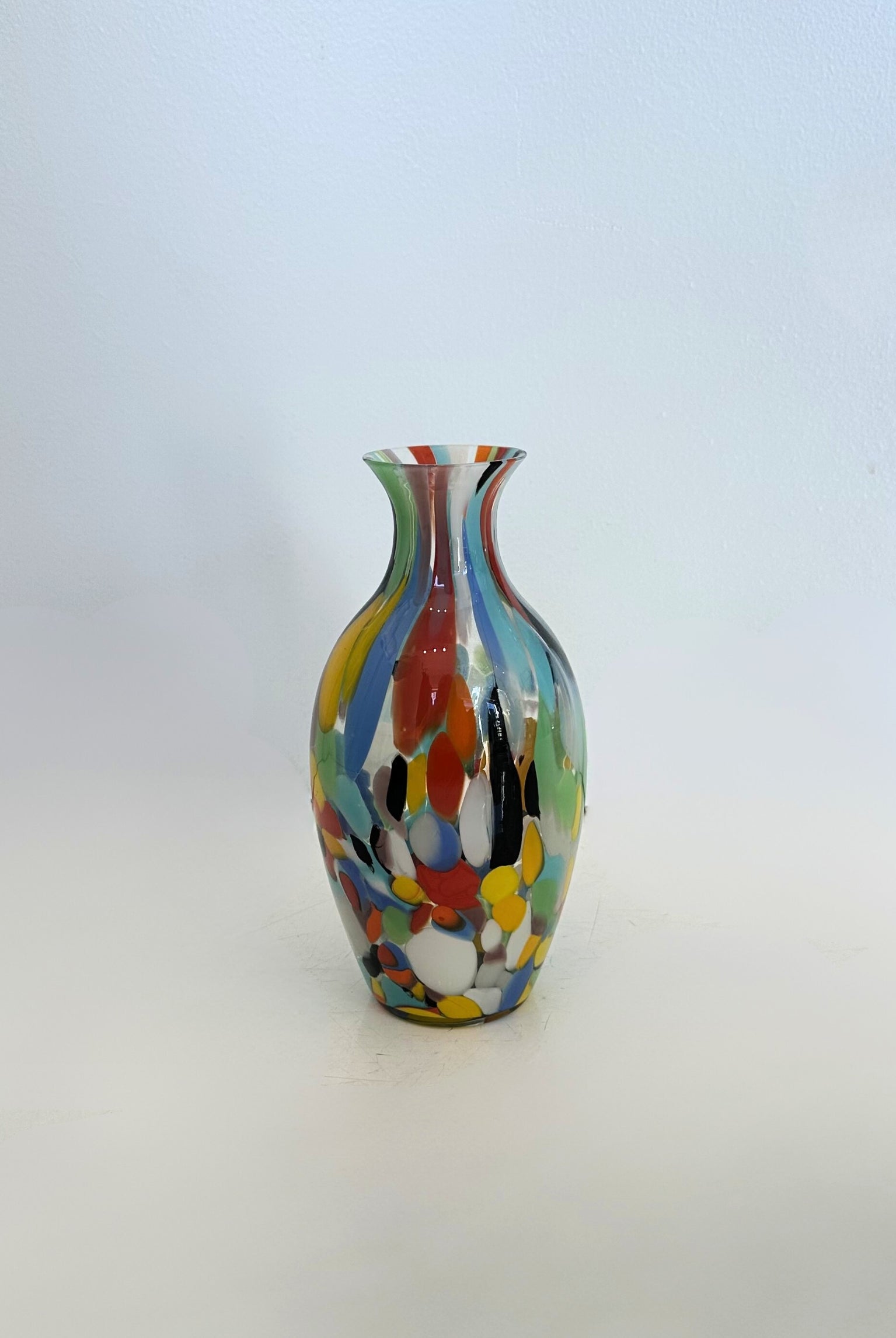 Handmade Brazilian Mixed Glass Vase