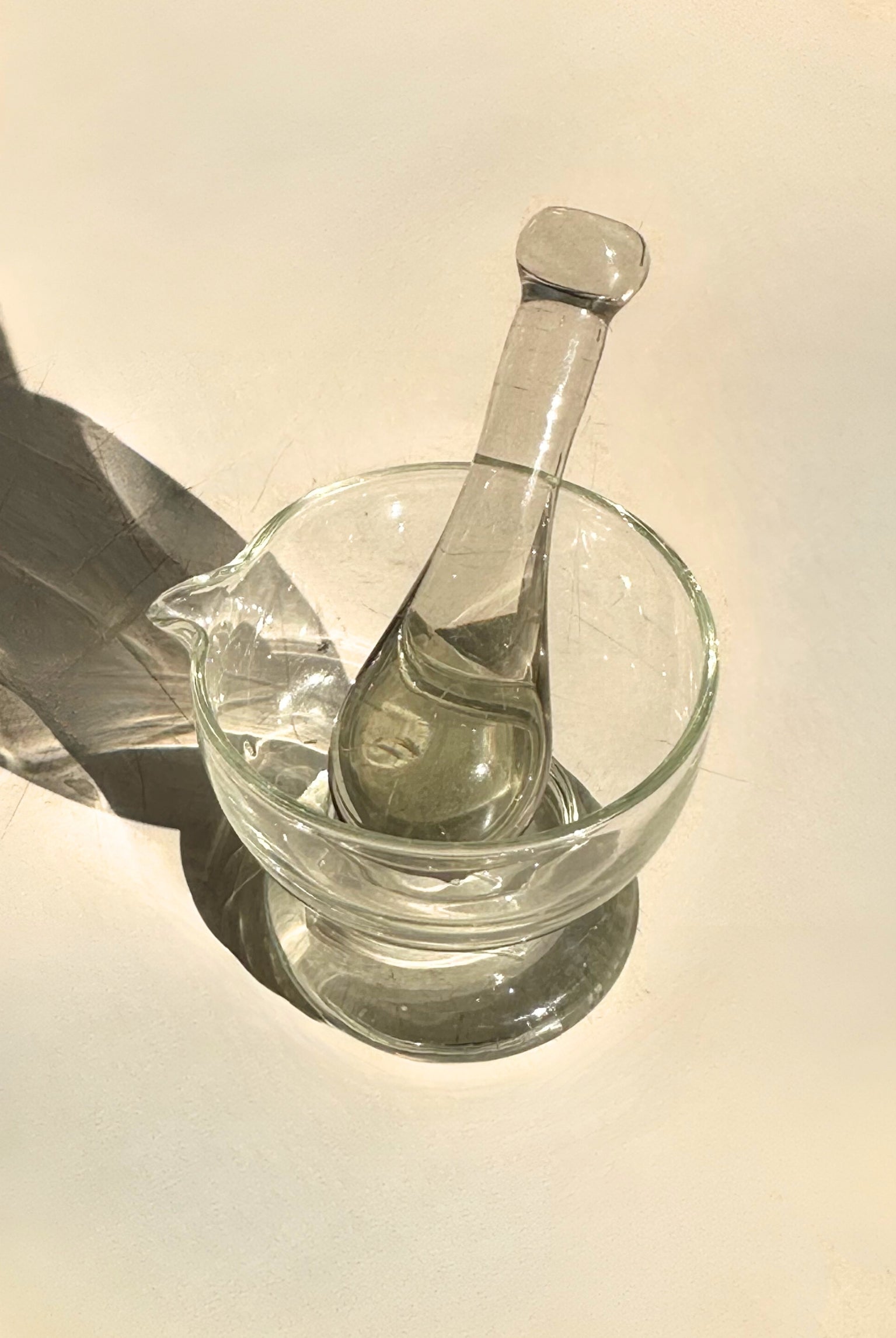 Antique 8 oz Pharmacy Mortar and Pestle Set