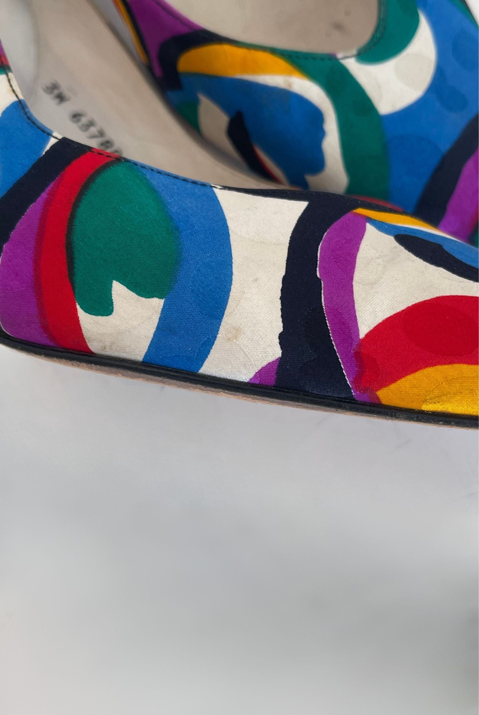80s Stuart Weitzman Mulitcolored Pumps