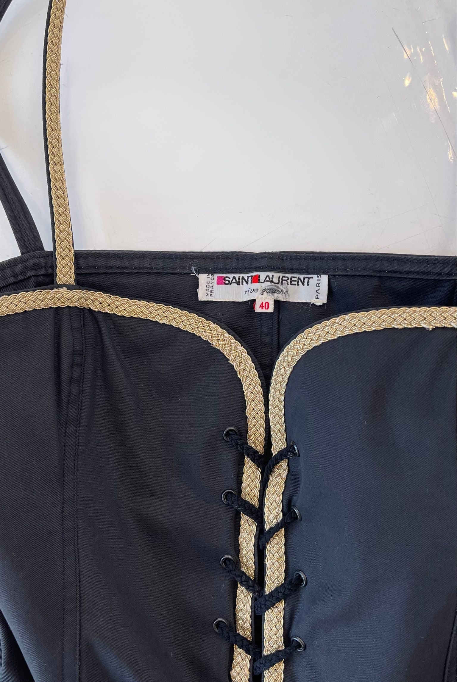 Yves Saint Laurent Rive Gauche 1977 Russian Collection Corset